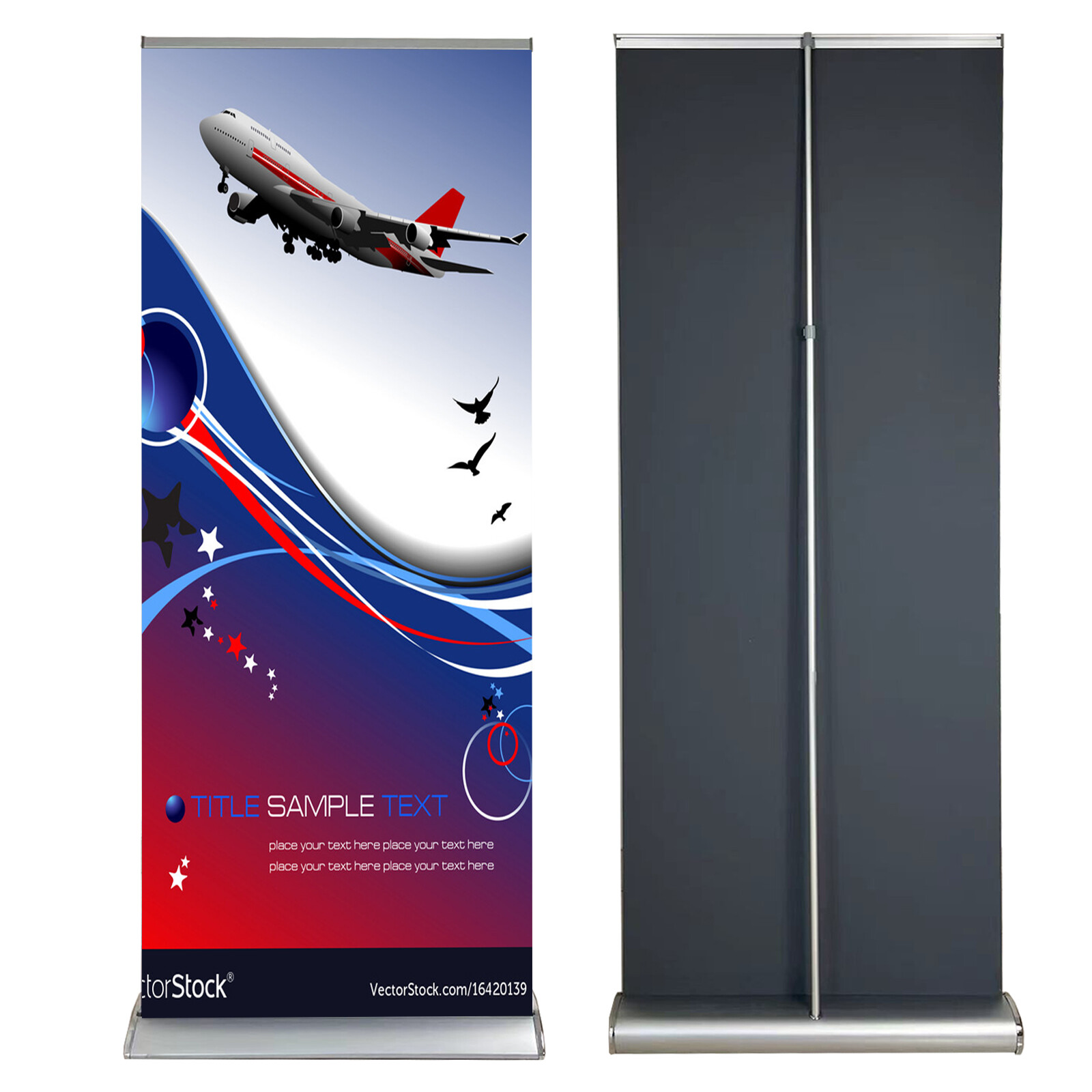 Premium Retractable Banner Stand (Stand ONLY)