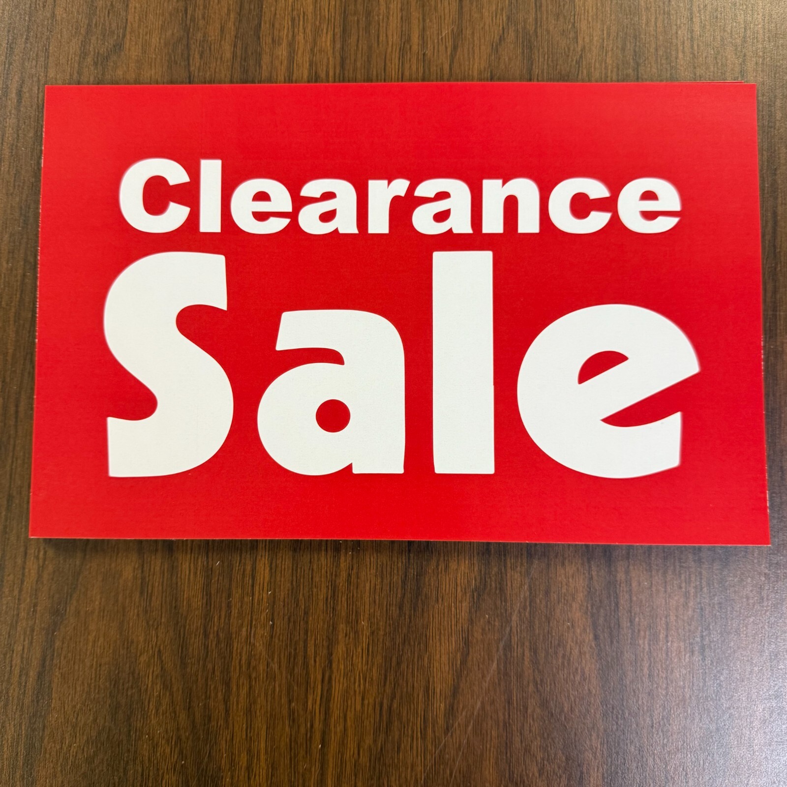Clearance Sale Price Signs for Retail Displays -11&Prime;w x 7&Prime;H-10 pieces