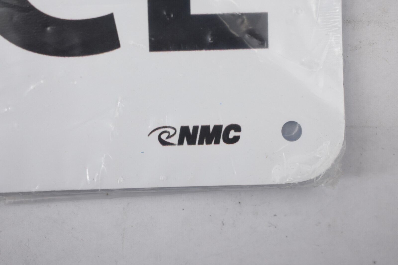 National Marker Notice Not An Entrance White & Black Aluminum Sign 10&Prime; x 14&Prime;