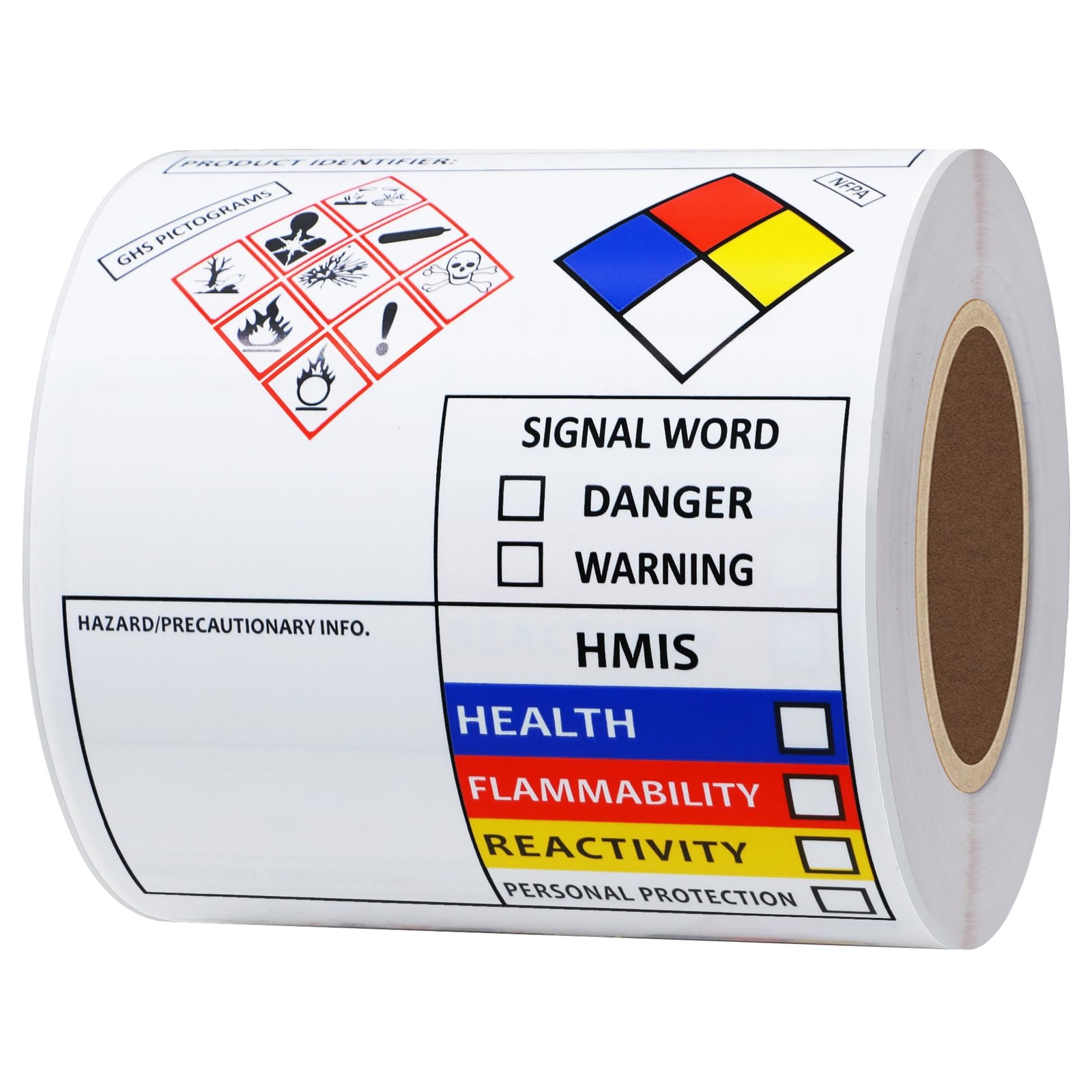 Hybsk SDS OSHA Chemical Safety Labels | 4×3 inches MSDS Stickers with GHS NFP…