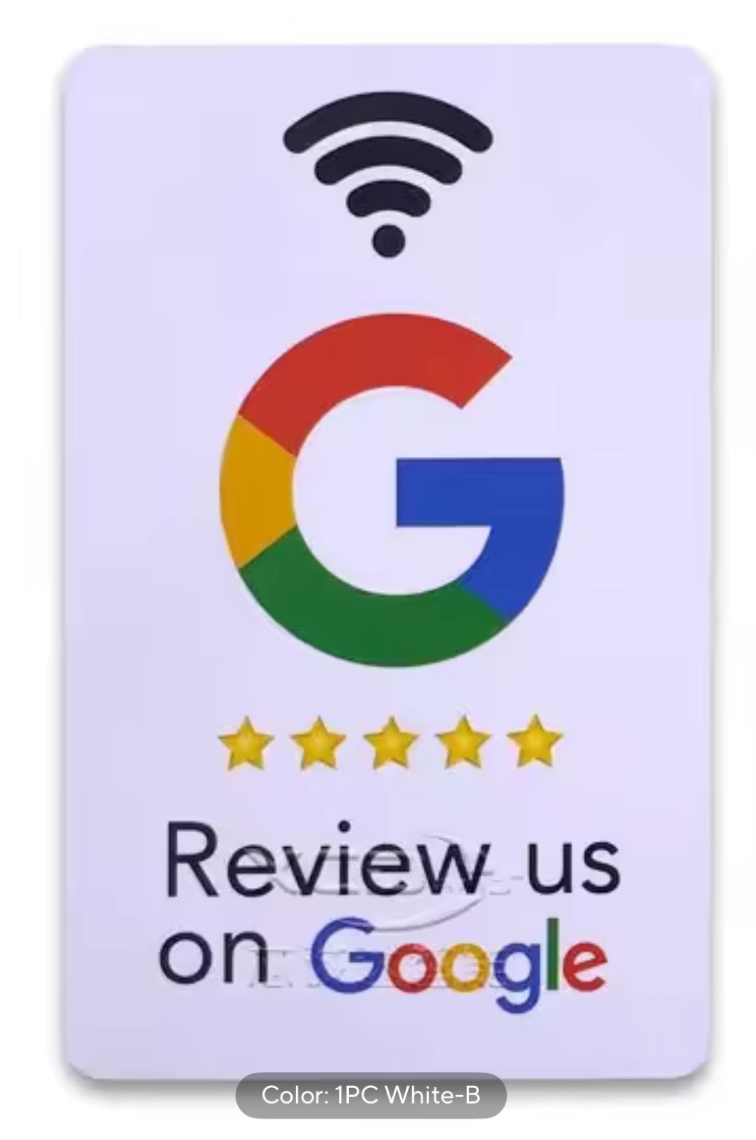 Social Review Tap Card | NFC Contactless QR Code | Unlimited Use Review Cards