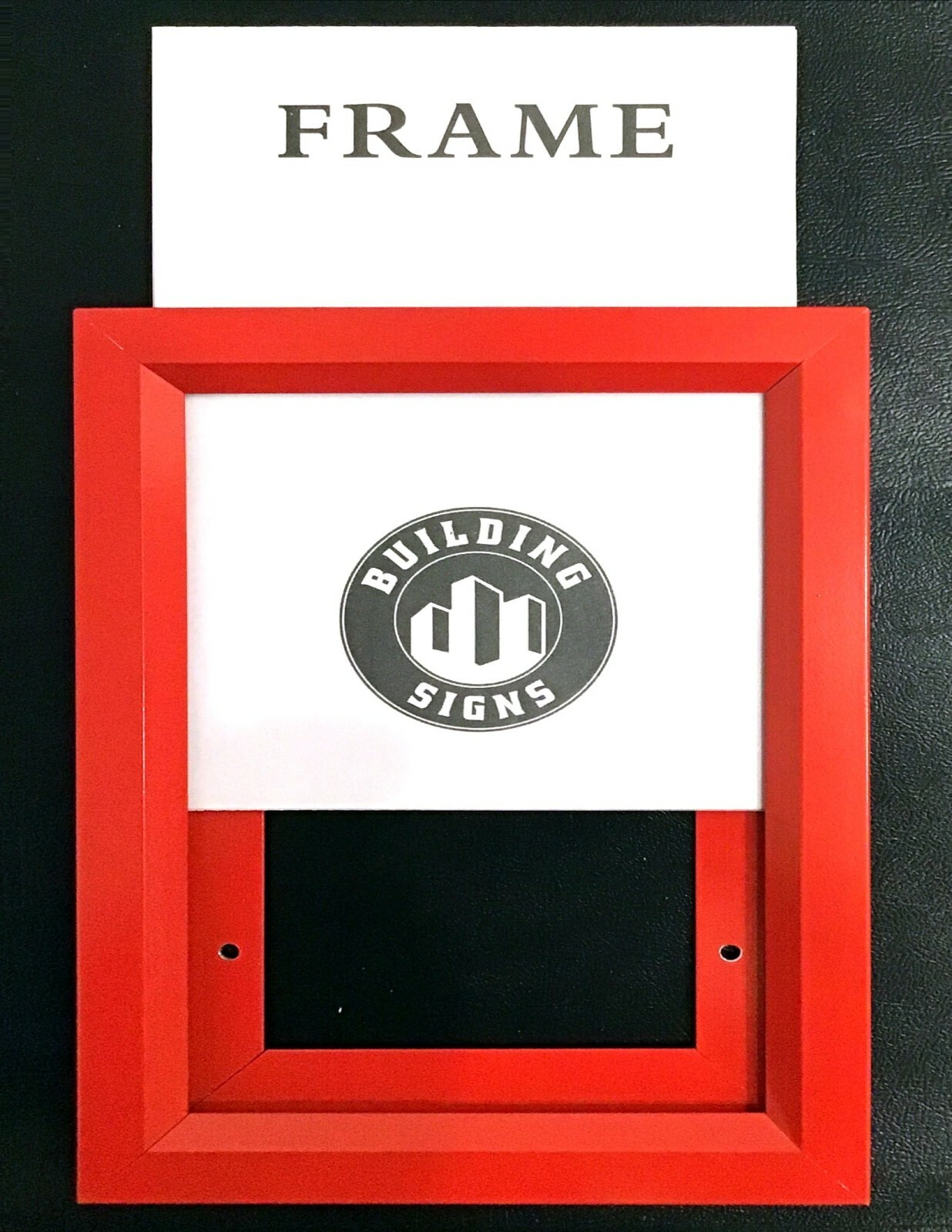RED Elevator Inspection Certificate Frame 8.5×11 (Heavy Duty – Aluminum)
