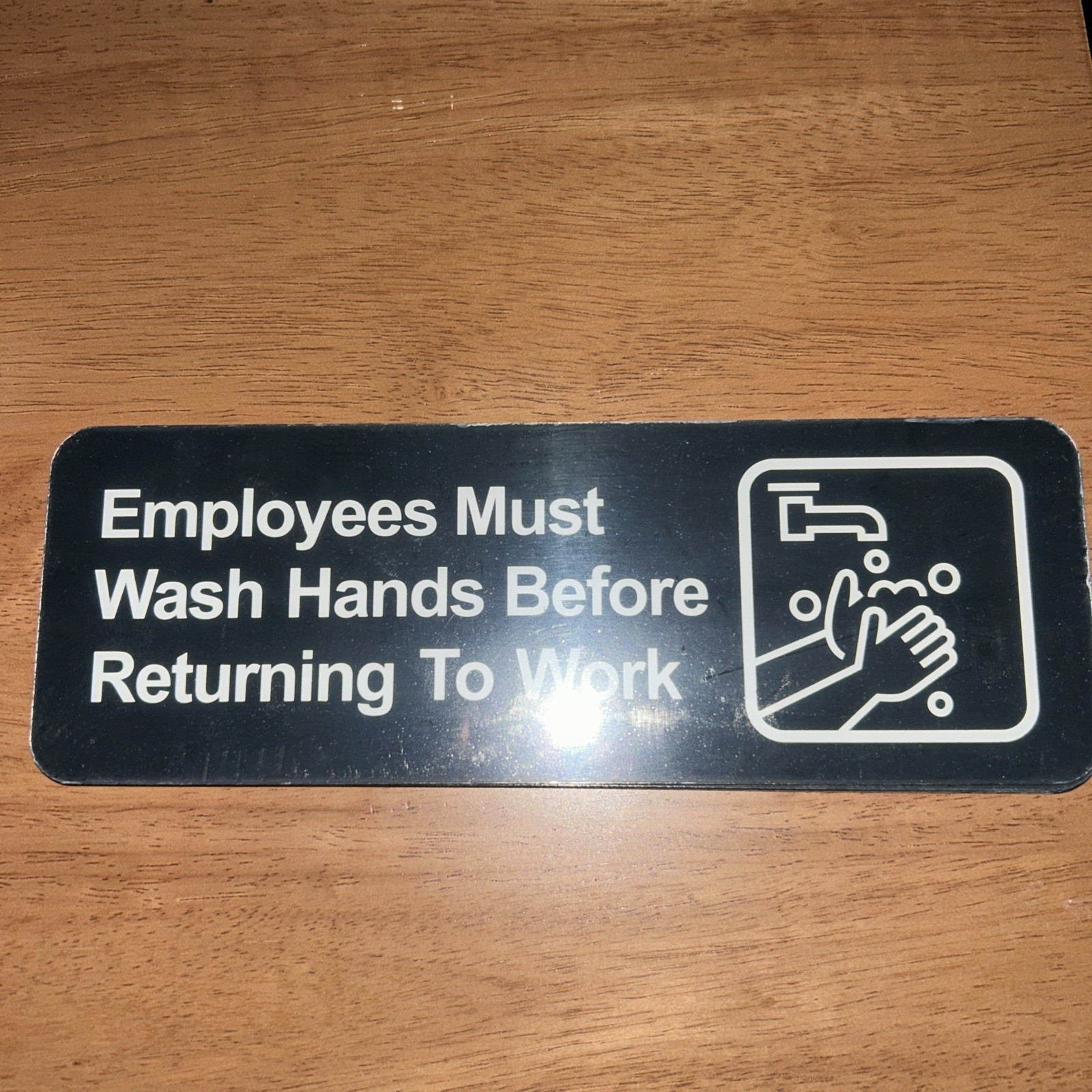 employees must wash hands sign Brings 4 In Pack