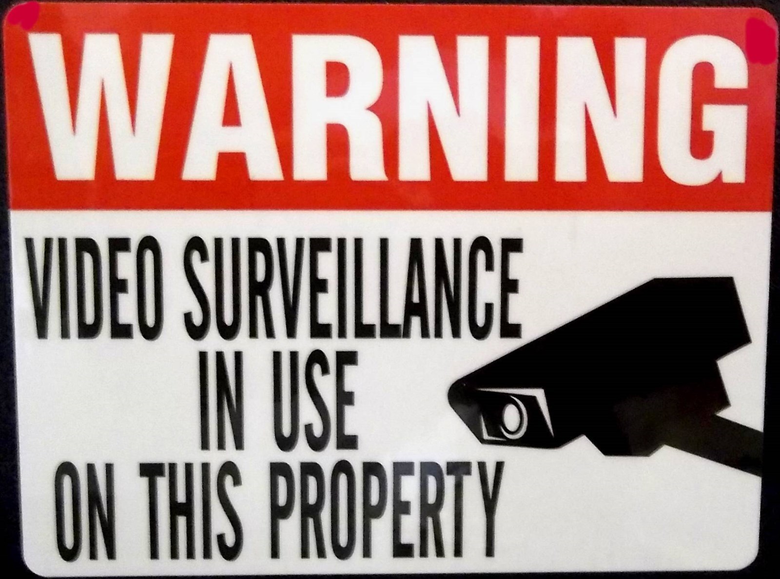 Video Doorbell Camera Warning Stickers For Home Windows Glass School Bars Store