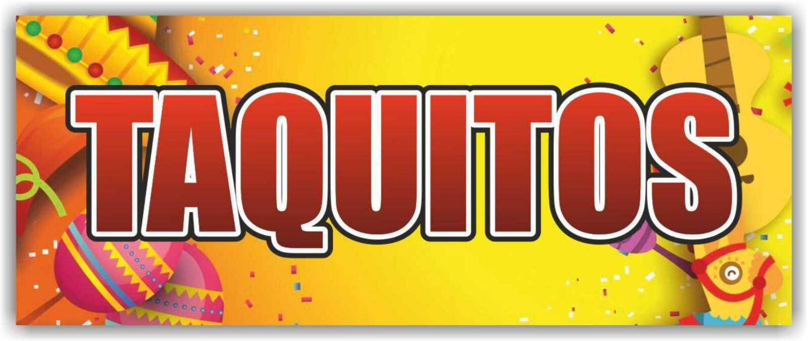 TAQUITOS Advertising Banner Vinyl Mesh Sign Flag mexican fast food tacos burrito