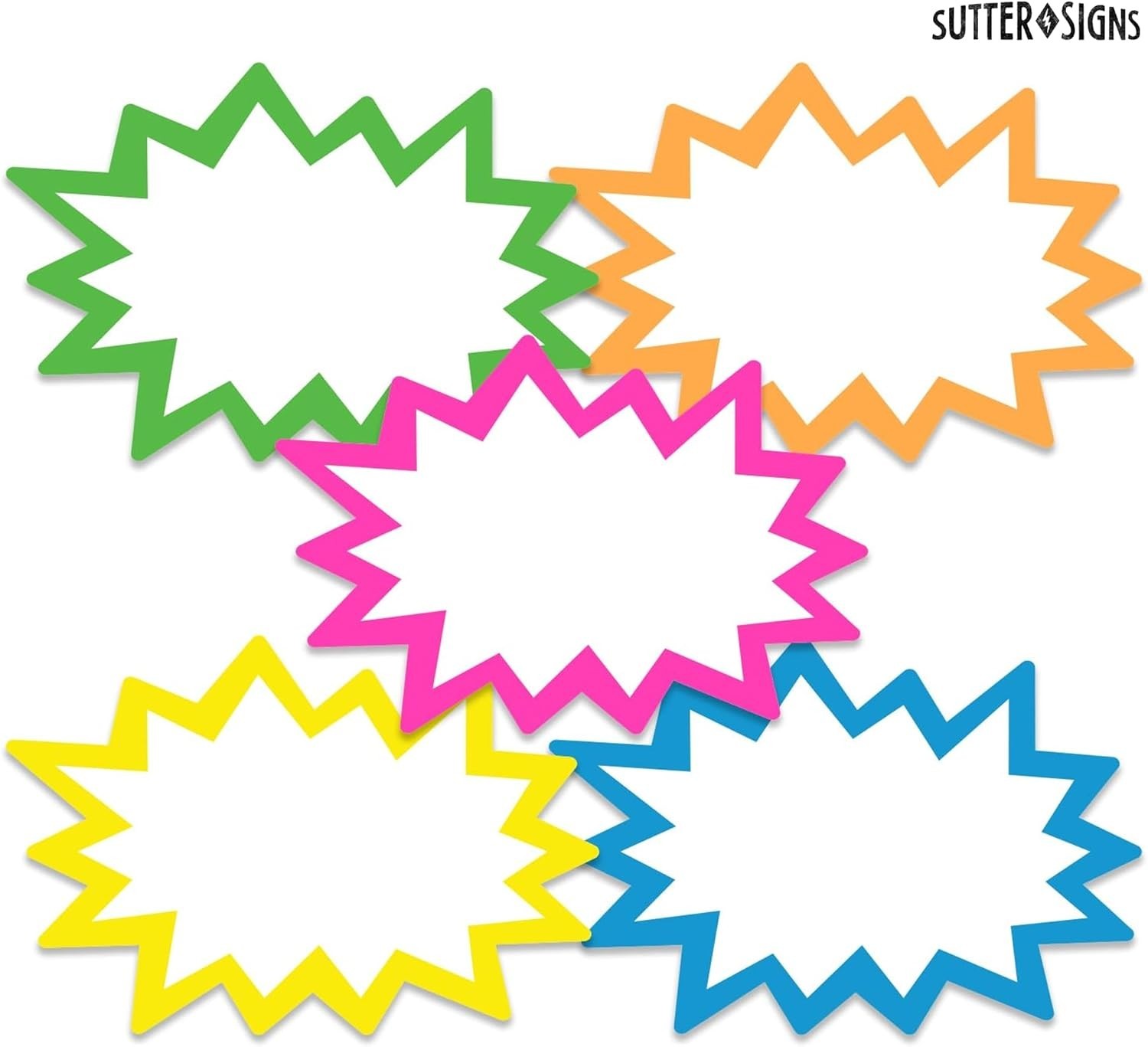 Starburst Signs with Stickers 100pcs | Sale Price Tags for Garage Sale, Estat…
