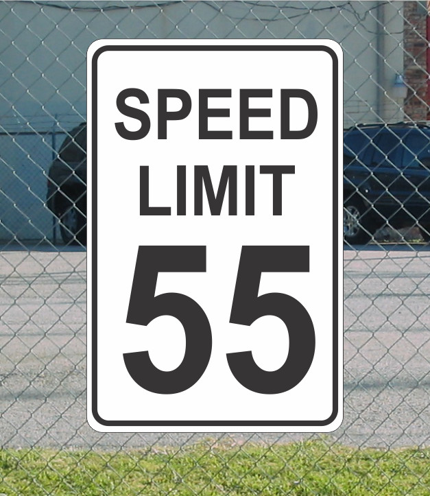 Speed Limit 55 Metal Sign for Street Road Highway Parking Lot 12&Prime;x18&Prime; mph