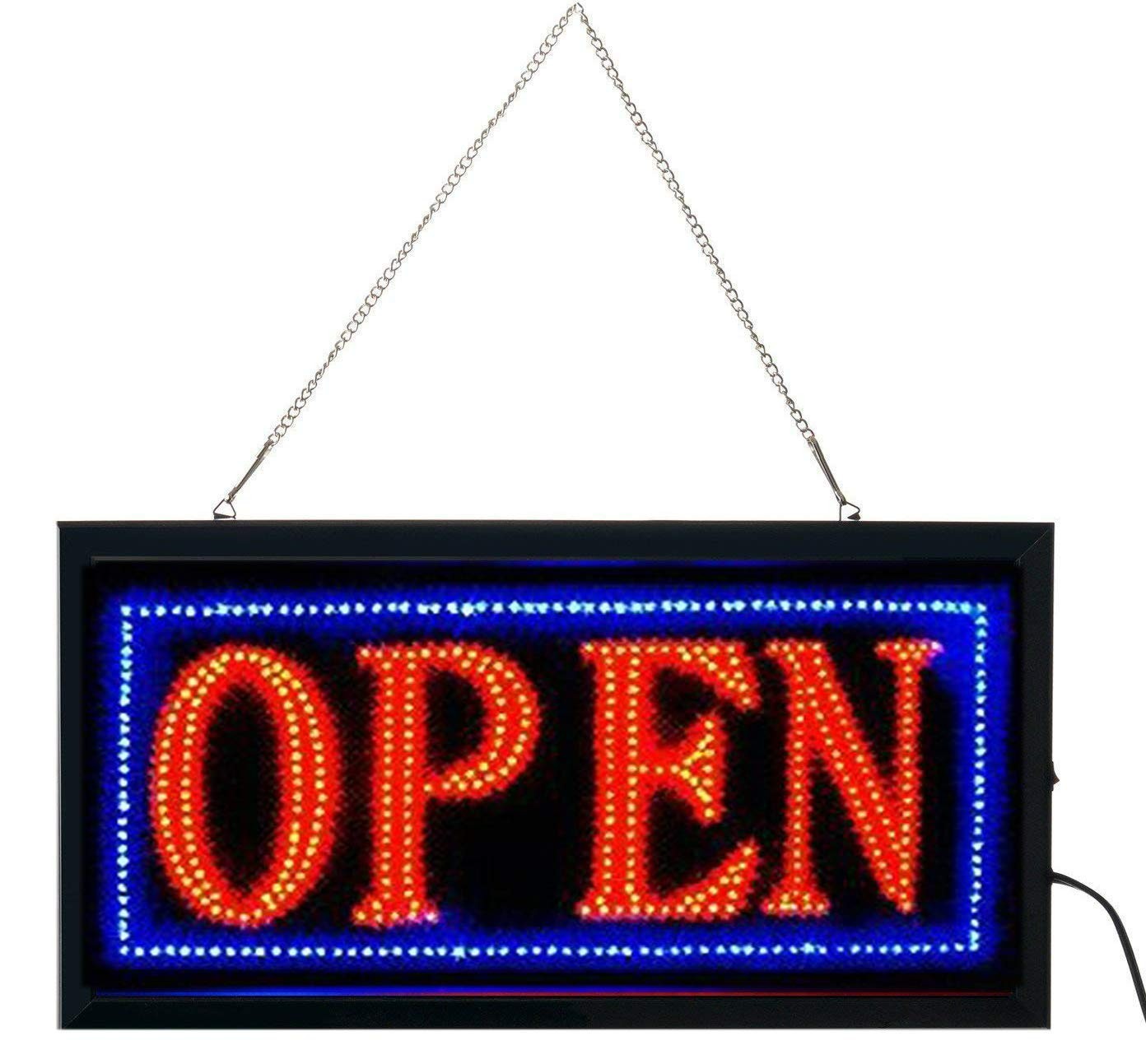 Energy Efficient Animated LED Open Sign – Vivid Neon Light for Business