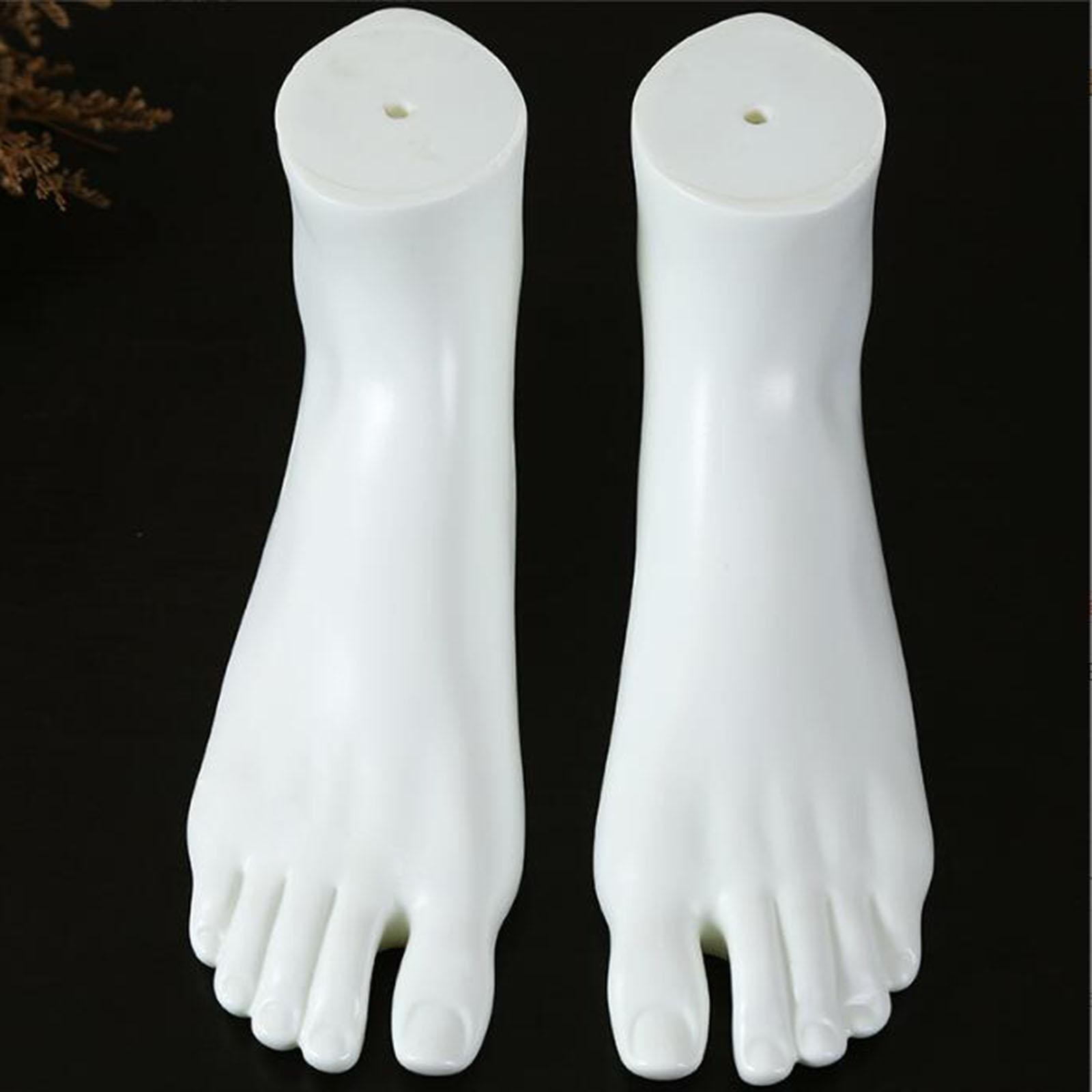 Mannequin Feet Socks Display Props Left and Shoes Feet Model for Sandal Short