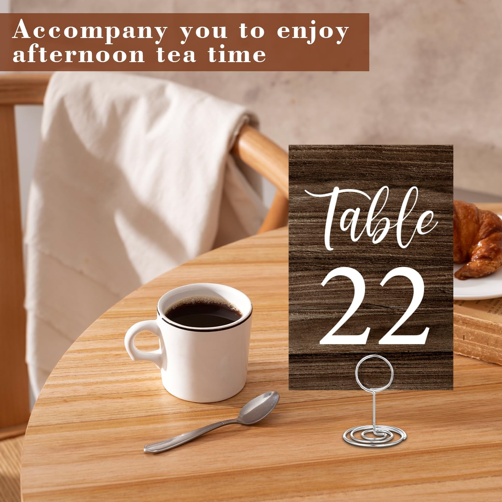 31 PCS Rustic Wedding Table Number Cards 130 With Holders 4×6 Inch Sign