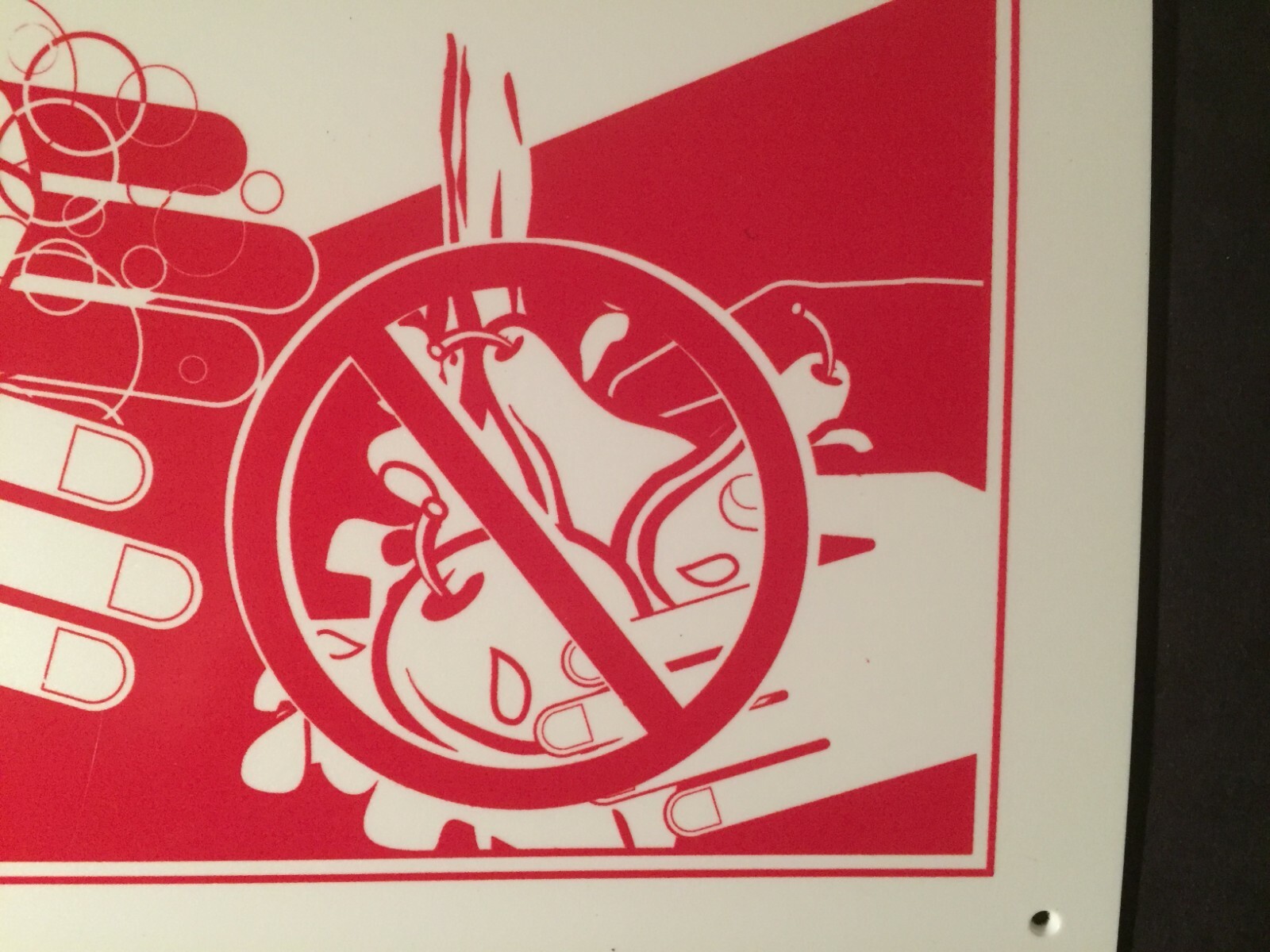 FOR HANDWASHING ONLY Commercial Sign Durable Plastic 11&Prime; x 8.5&Prime; Red on White