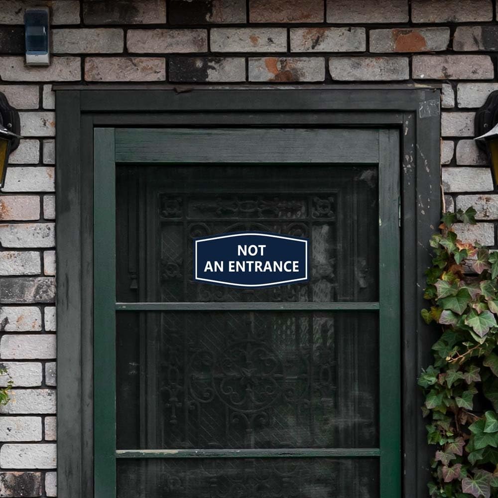 Fancy Not An Entrance Sign 1 PCS Black Gold Medium Wall Door Decal Plaque