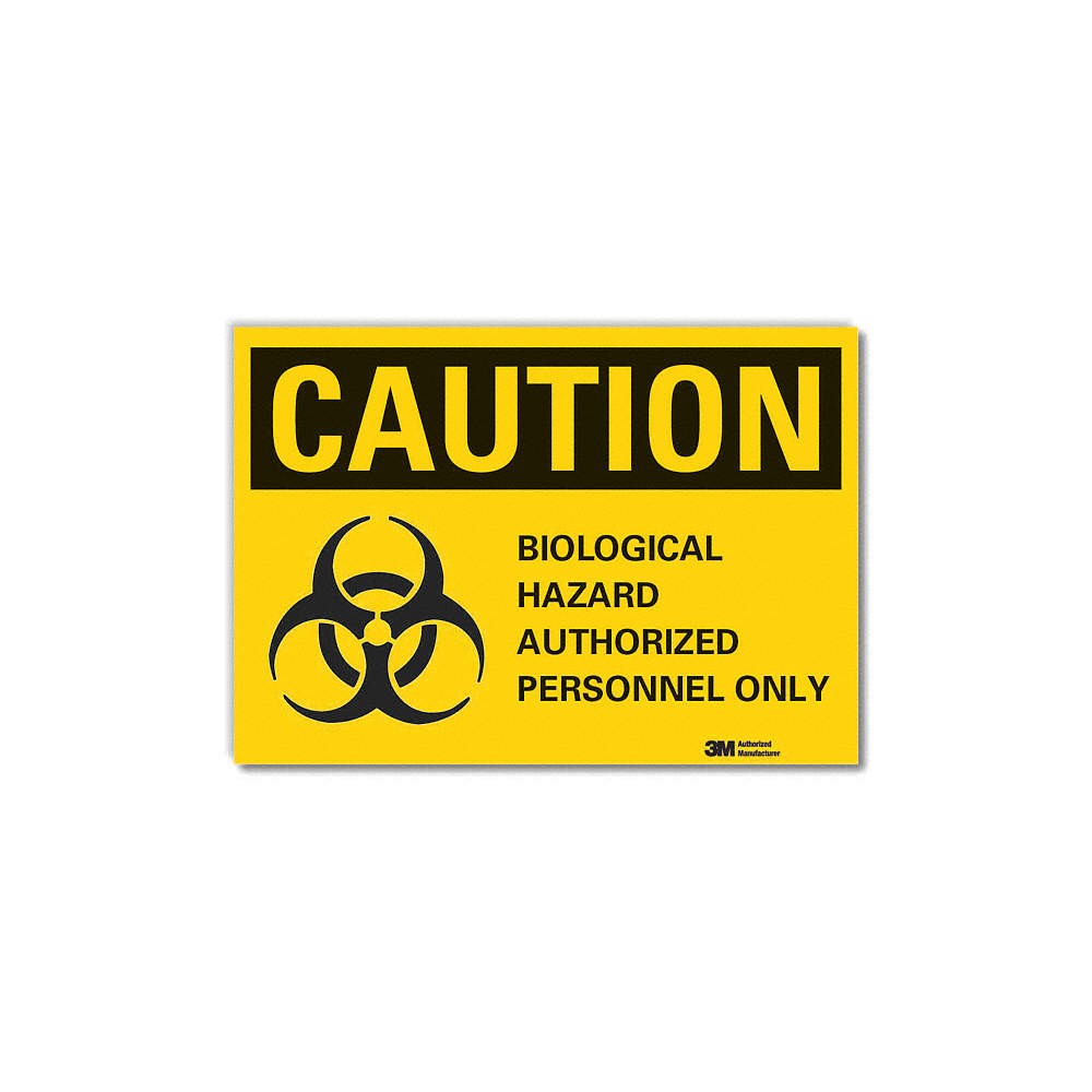 LYLE LCU3-0127-RD_7x5 Biohazard Caution Rflctv Label,5inx7in 48WN23