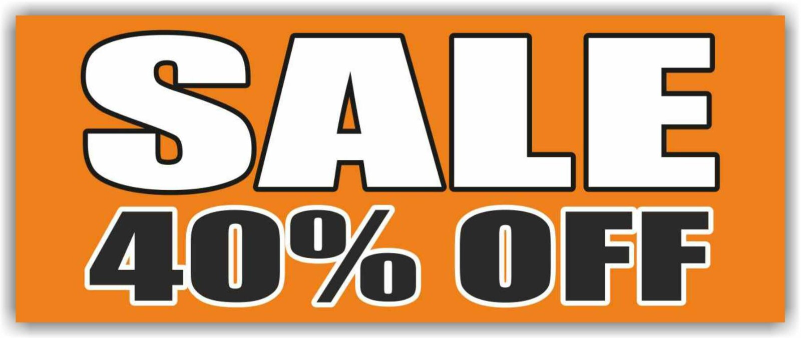 SALE 40% OFF Advertising Banner Vinyl Mesh Sign clearance holiday discount deals
