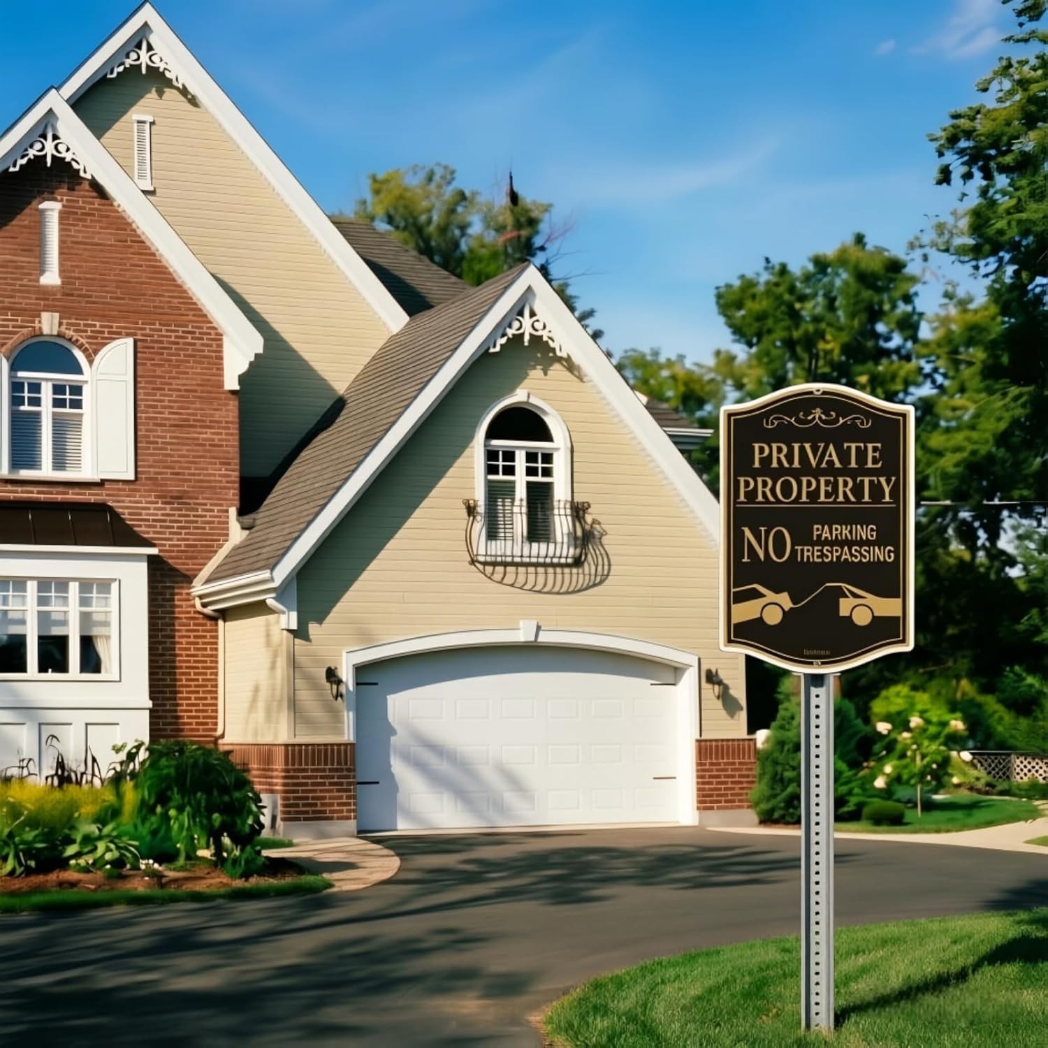 Private Property No Parking Signs – 2-Pack 12&Prime; x 18&Prime; Reflective & Waterproof