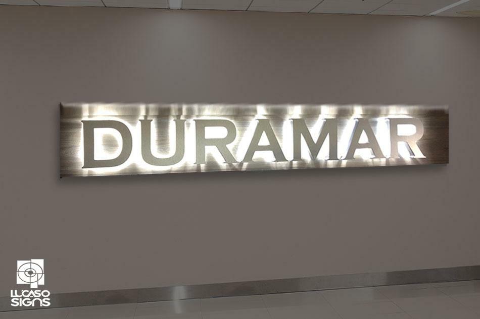 CHANNEL LETTERS – Reverse LED Signs « Halo » Type