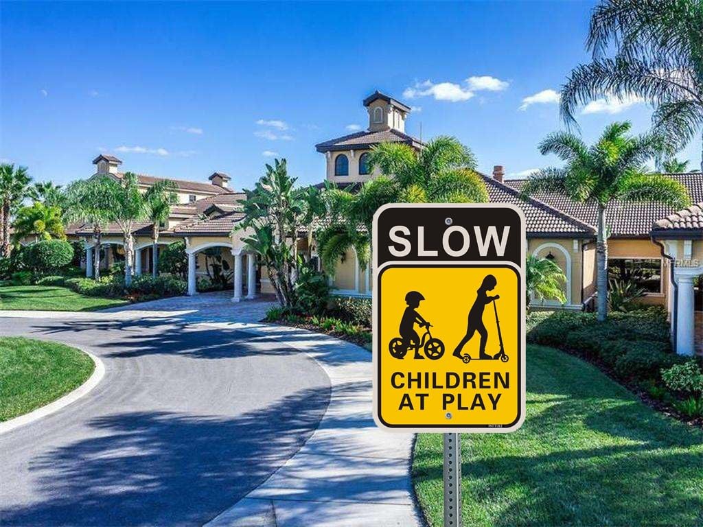 Slow Children at Play Signs 2 Pack, 18 x 12 Inches Kids Playing Slow Down Saf…