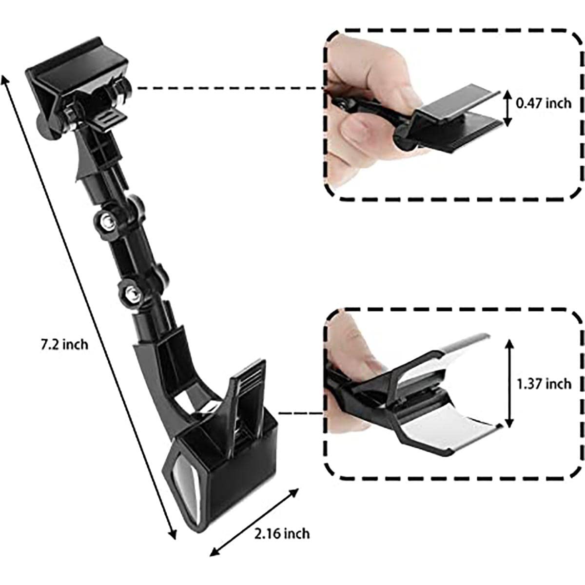 YOWPEY 3pcs Sign Clips Clip Holder Paper for Black