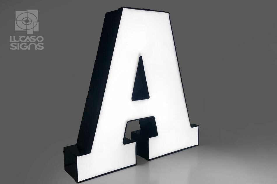 Storefront custom Illuminated Signs led letters translucent Channel Letters