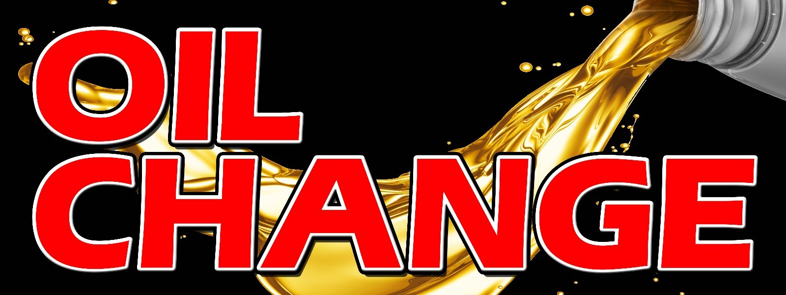 Oil Change Banner 18&Prime;x48&Prime; Free Shipping & Customization, Ready to Hang!
