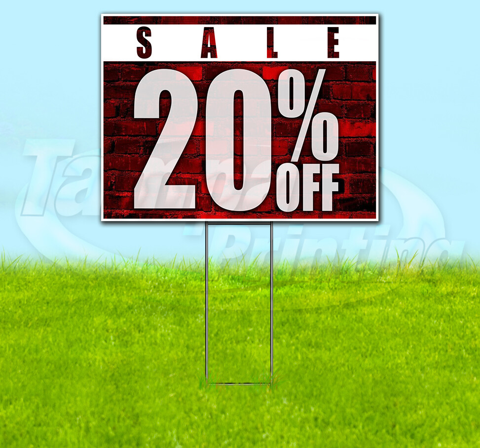 SALE 20% OFF Yard Sign Corrugated Plastic Bandit Lawn Decoration USA