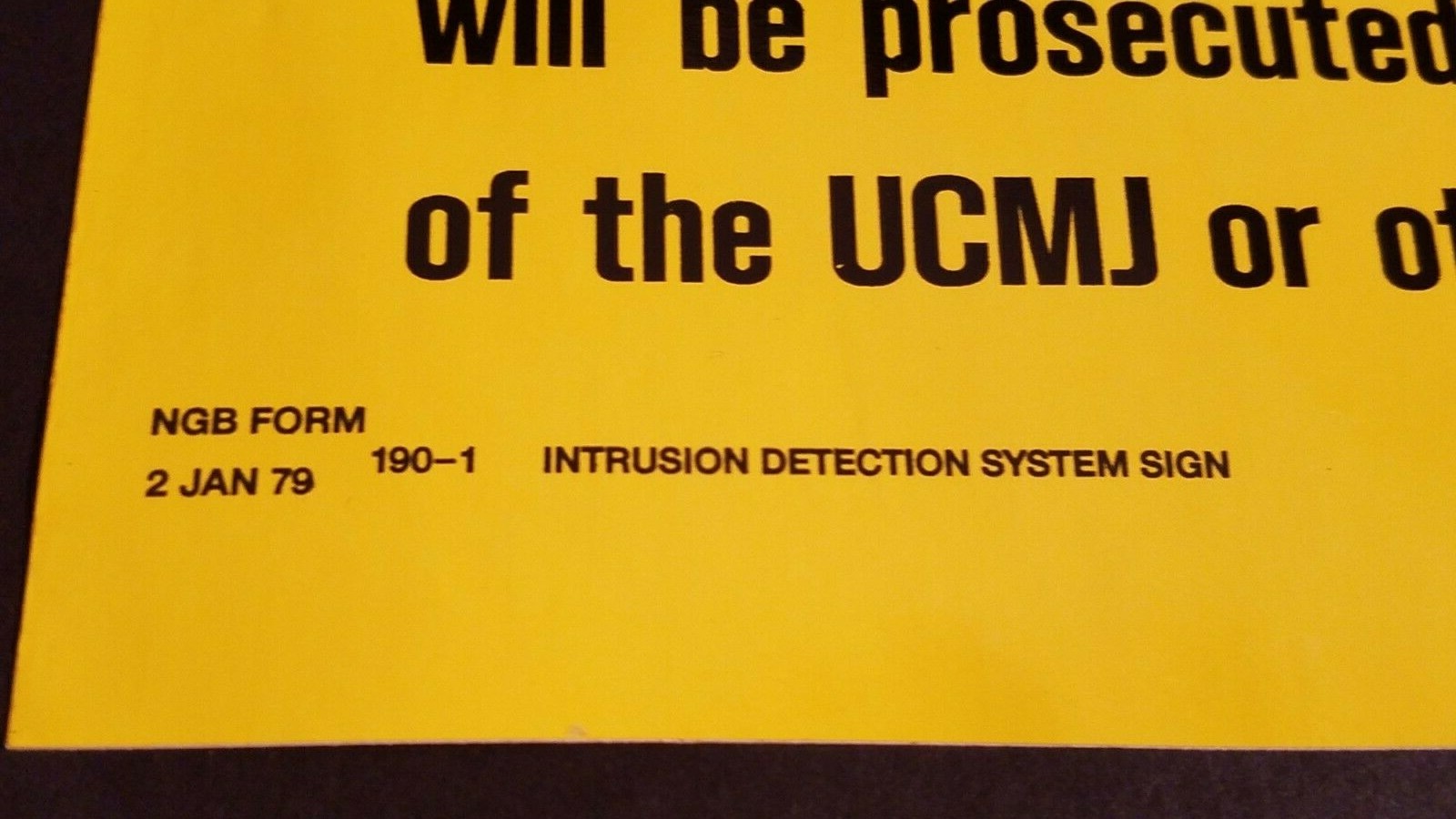 LARGE Facility Protected By Alarm System Sticker 10&Prime; X 8&Prime;
