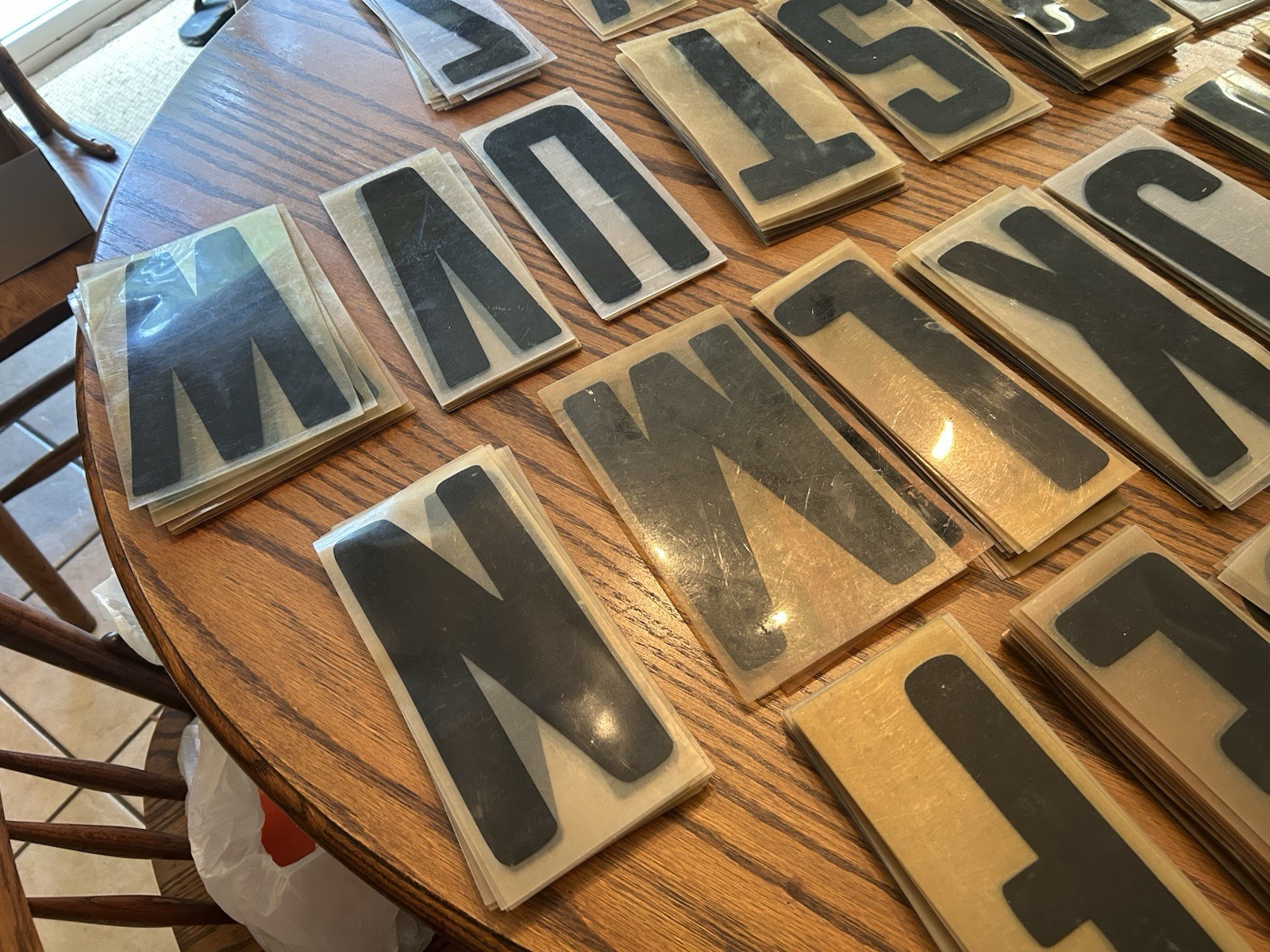 290 Plastic Sign Letters 8.75&Prime; used