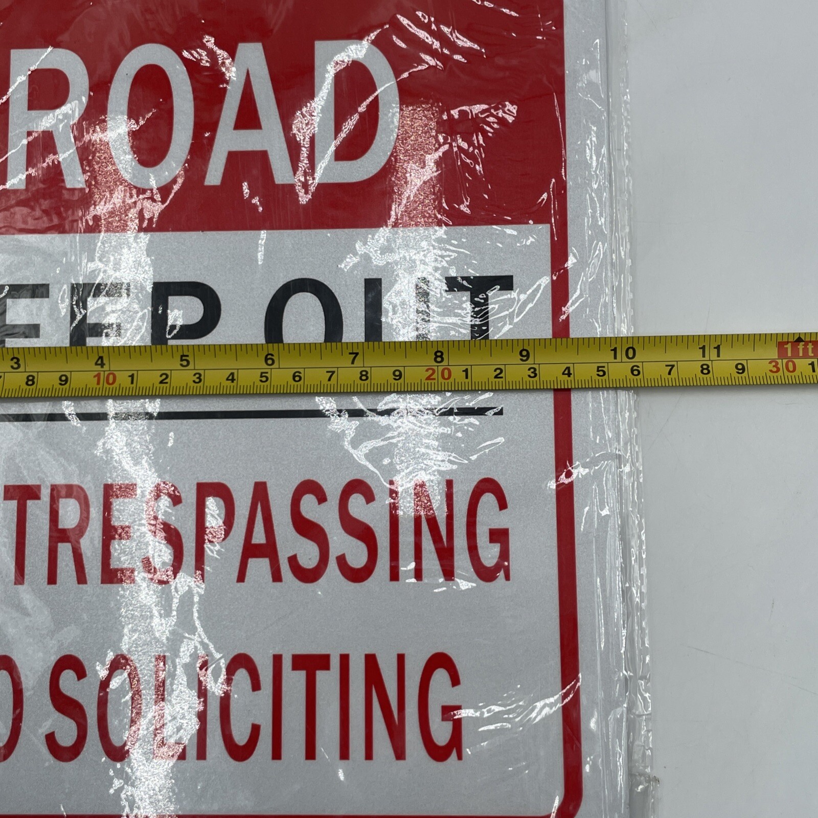 Private Road No Tresppassing no Soliciting Sign 10×12&Prime; Heavy Gauge Aluminum