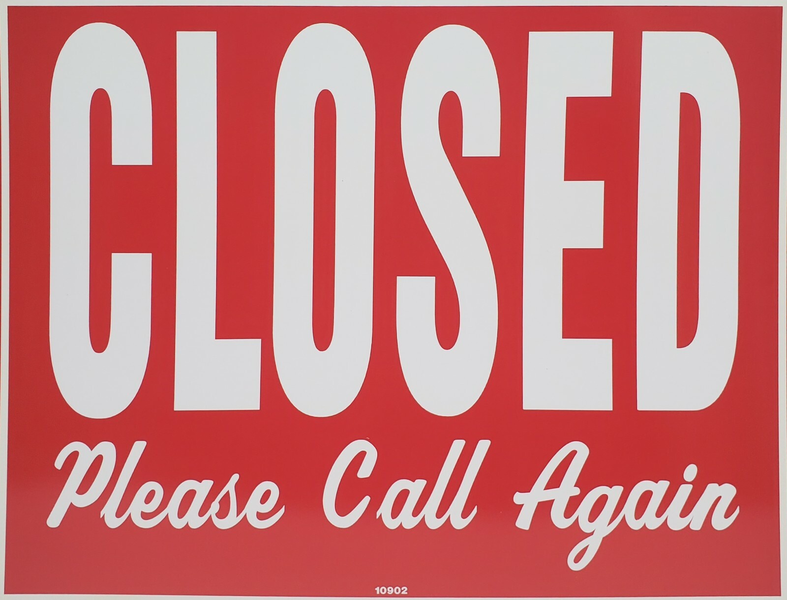 Extra Large Yes We&rsquo;re Open & Closed Window Sign, 15&Prime; H x 19&Prime; W