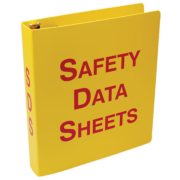 Accuform Binder, Safety Data Sheets, 10 5/8 in W, 11 5/8 in H ZRS641 Accuform