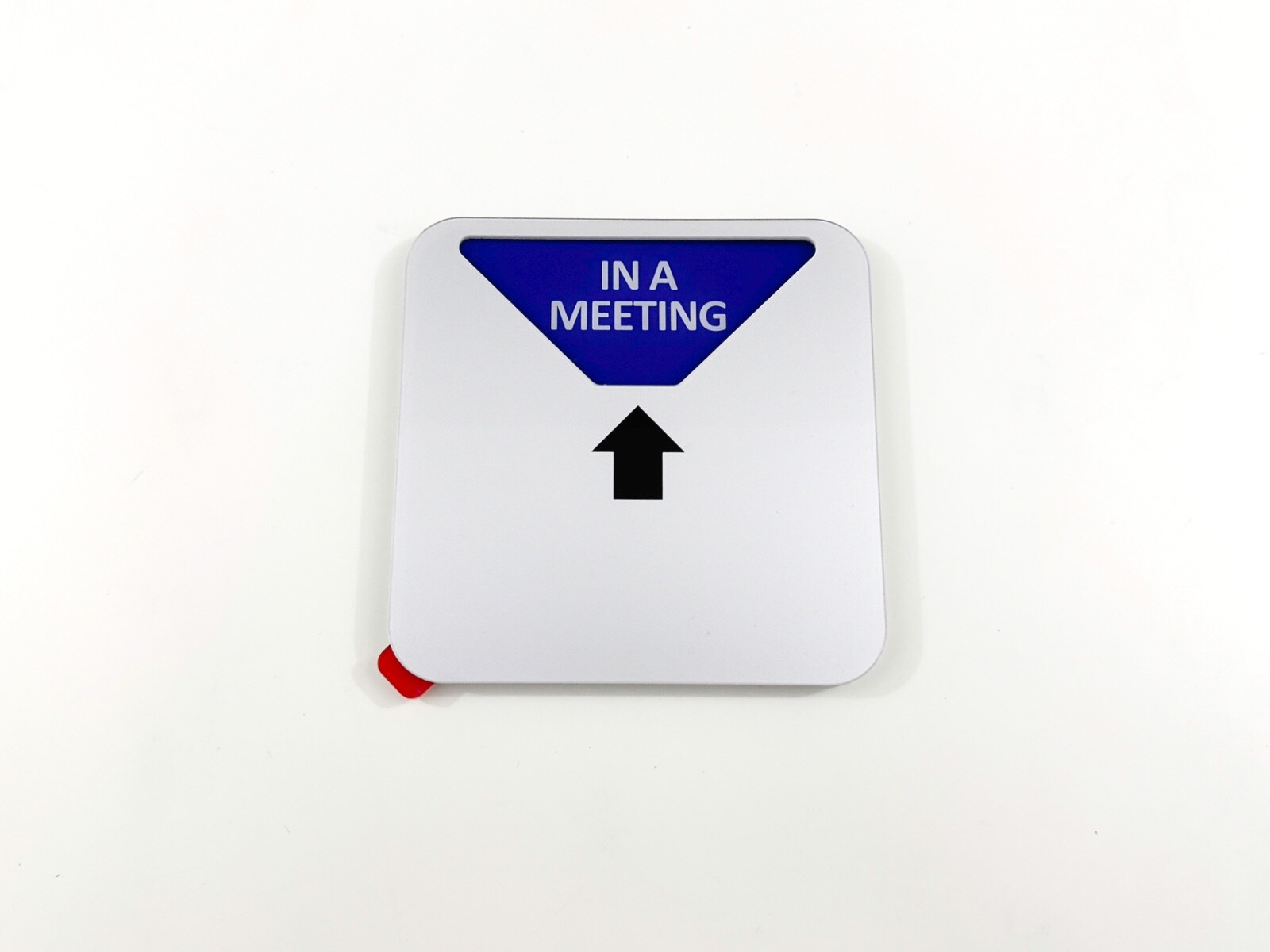 Kichwit Privacy Sign, 4 Messages, Square Shaped, 4.9 Inch, Silver