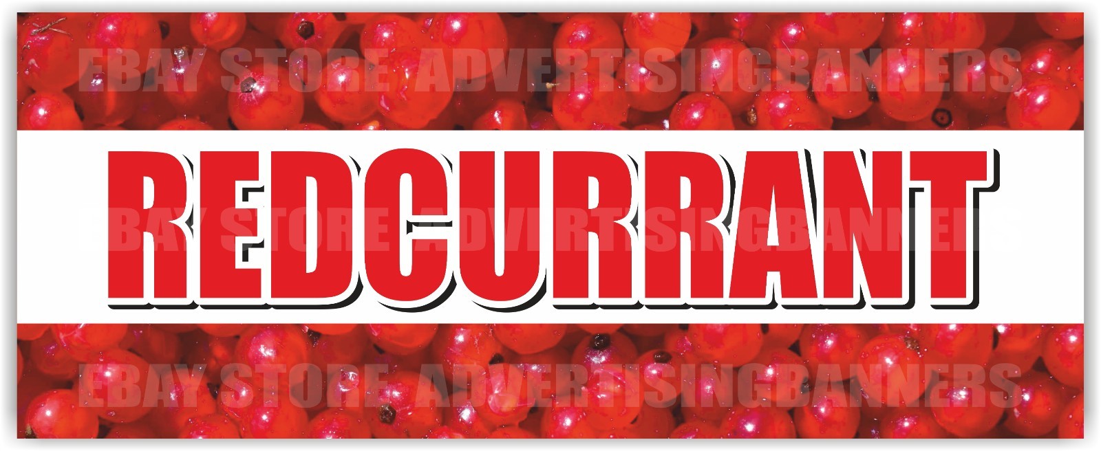REDCURRANT Advertising Banner Vinyl Mesh Sign Fruits Farm Stend Fresh berries