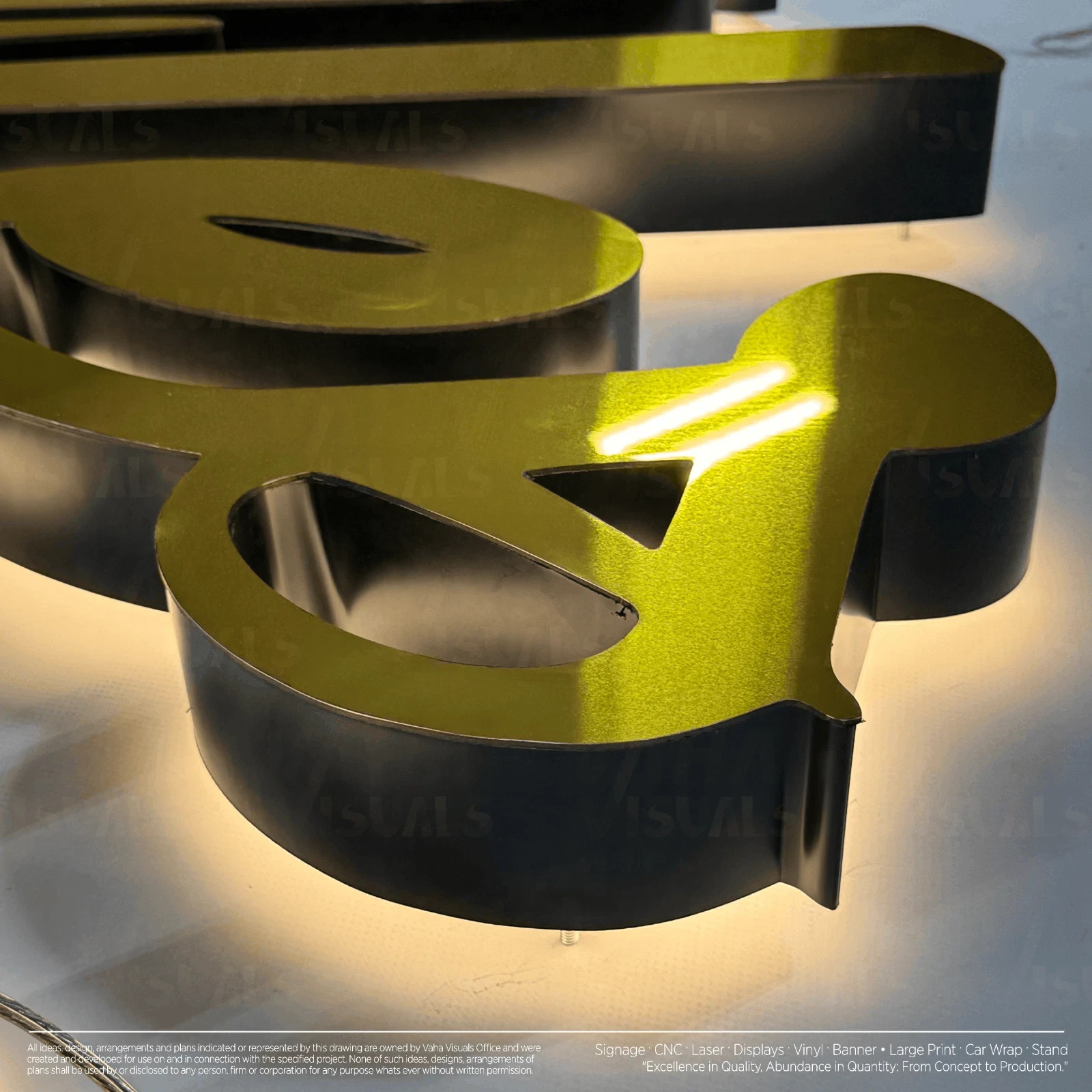 𝑵𝓙̶ Your Logo Custom 3D Channel Letters Illuminated & Non-Illuminated