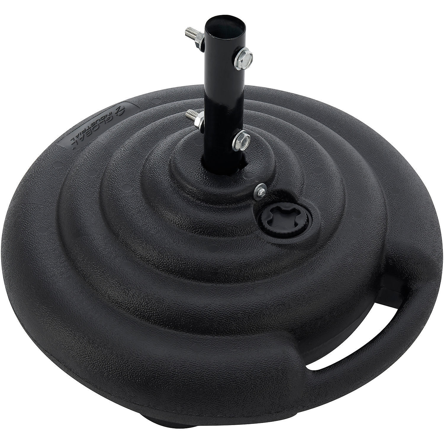 Global Industrial 18&Prime; Diameter Parking Lot Sign Base Black