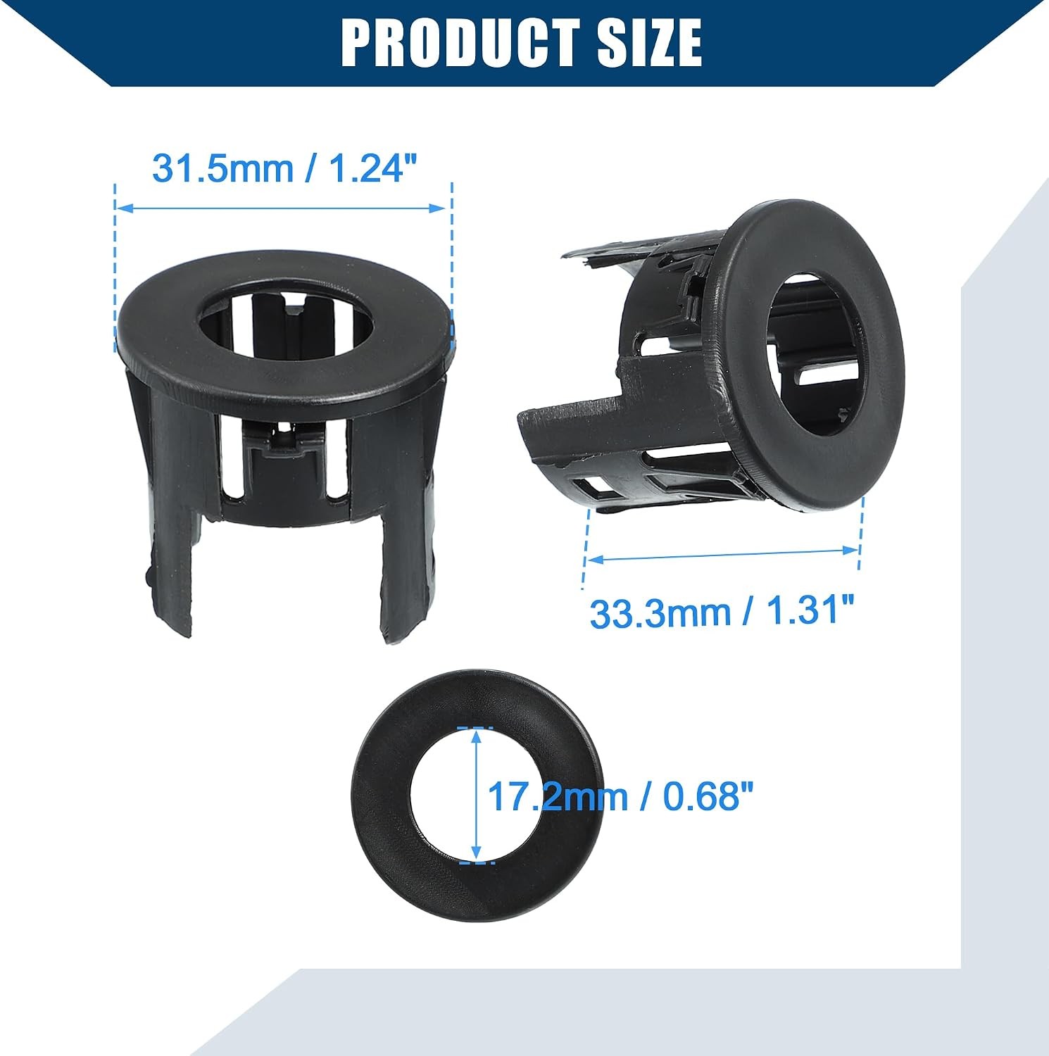 Ram Backup Sensor Rings 2014-2018 4Pcs