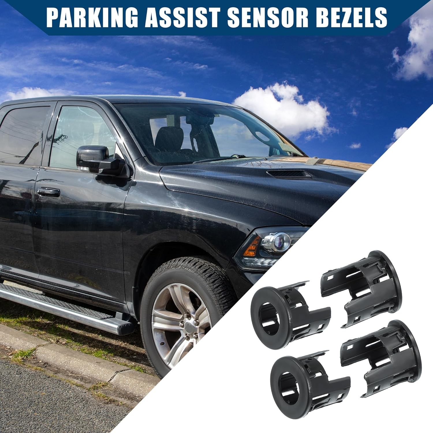 Ram Backup Sensor Rings 2014-2018 4Pcs