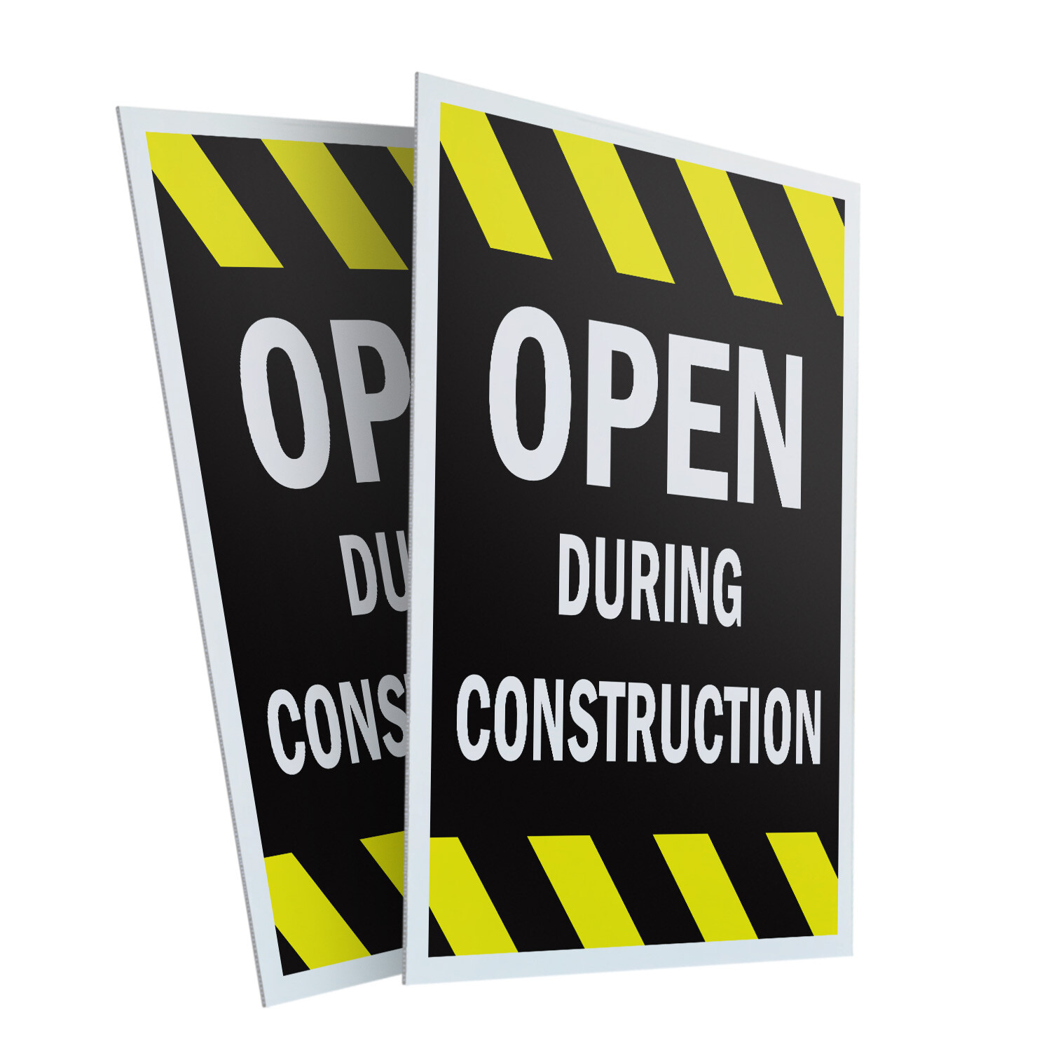 A-frame Sidewalk Open During Construction 24&Prime; x 36&Prime; Double Sided A-Frame Sidewal
