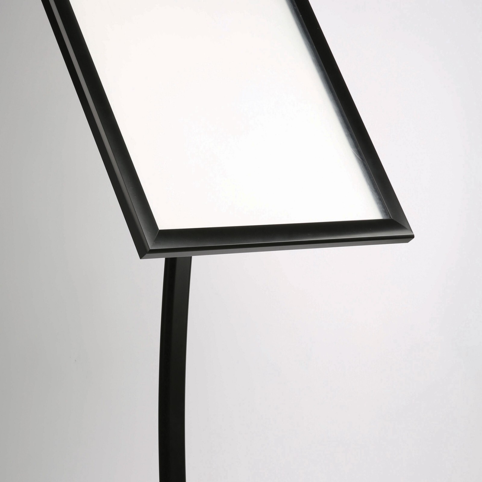 Aluminum Pedestal Poster Showboard 18×24 inch – Lockable Menu Holder Black