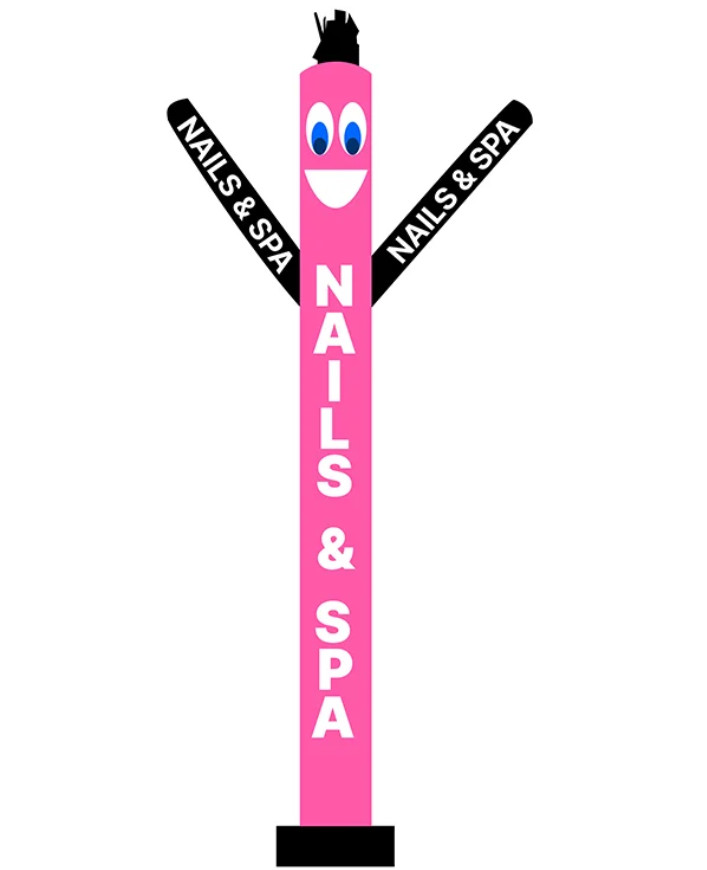20 FT Nails & Spa Air Dancer – Double-Side Printed Promotional Inflatable