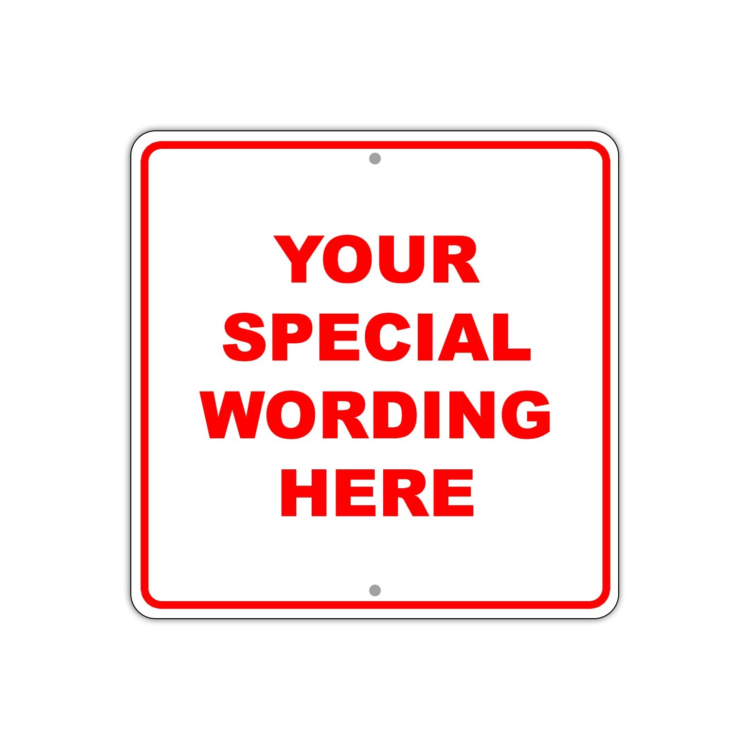 Personalized Your Own Choice Words Or Image Custom Designs Aluminum Metal Sign