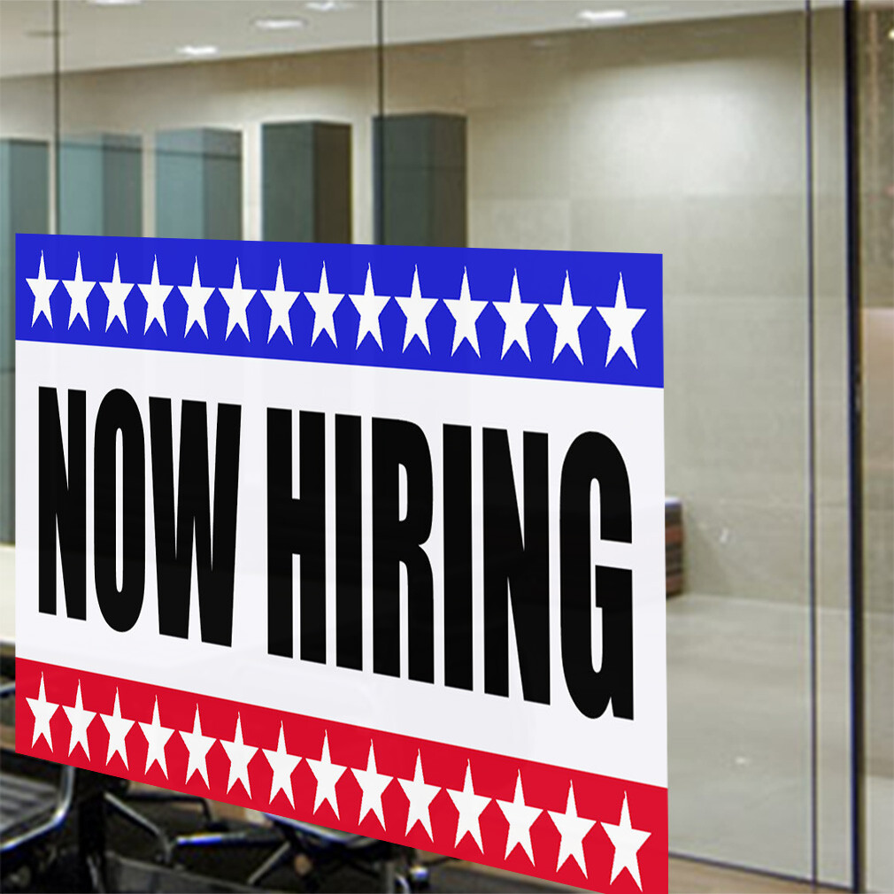 Decal Stickers Now Hiring Business A Vinyl Store Sign Label Business