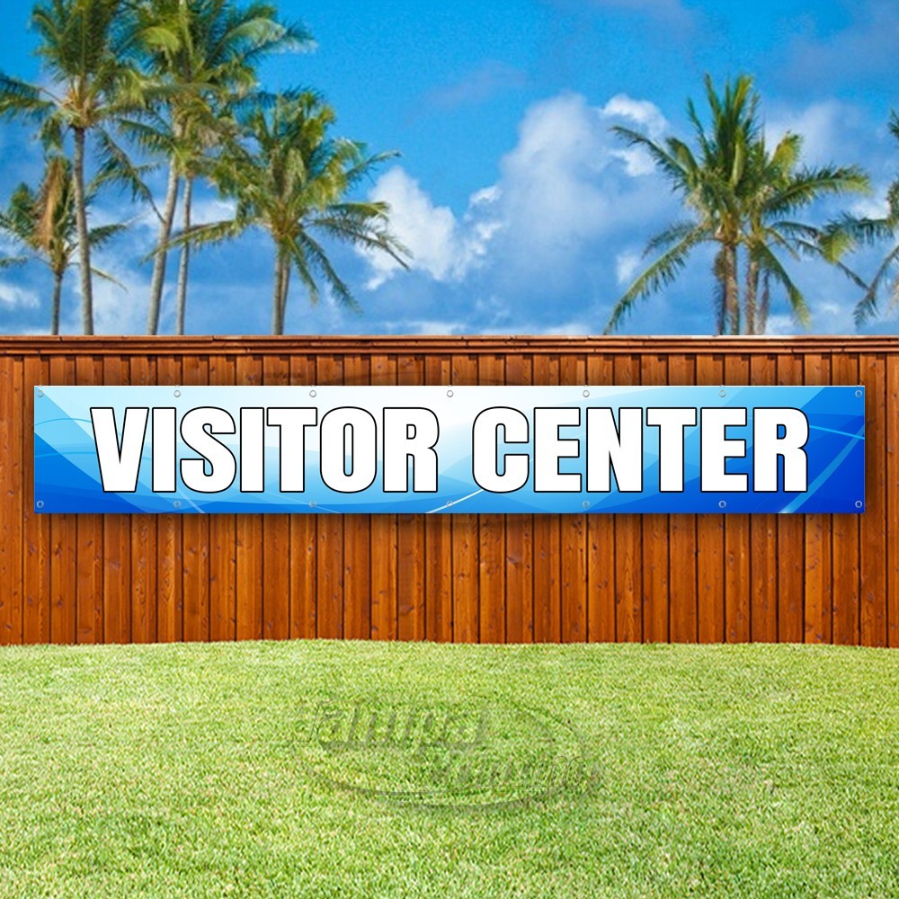 VISITOR CENTER Advertising Office Business Vinyl Banner Flag Sign USA XL02309