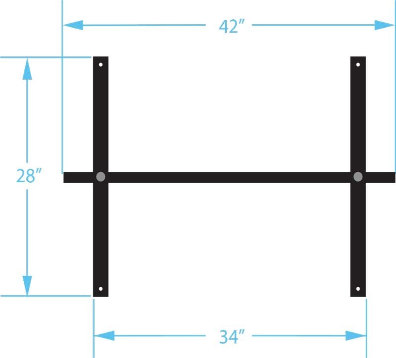WIND JOCKEY OUTDOOR ROADSIDE BANNER SYSTEM FRAME KIT 4&rsquo;x5&prime;-NEW IN ORIGINAL BOX!!