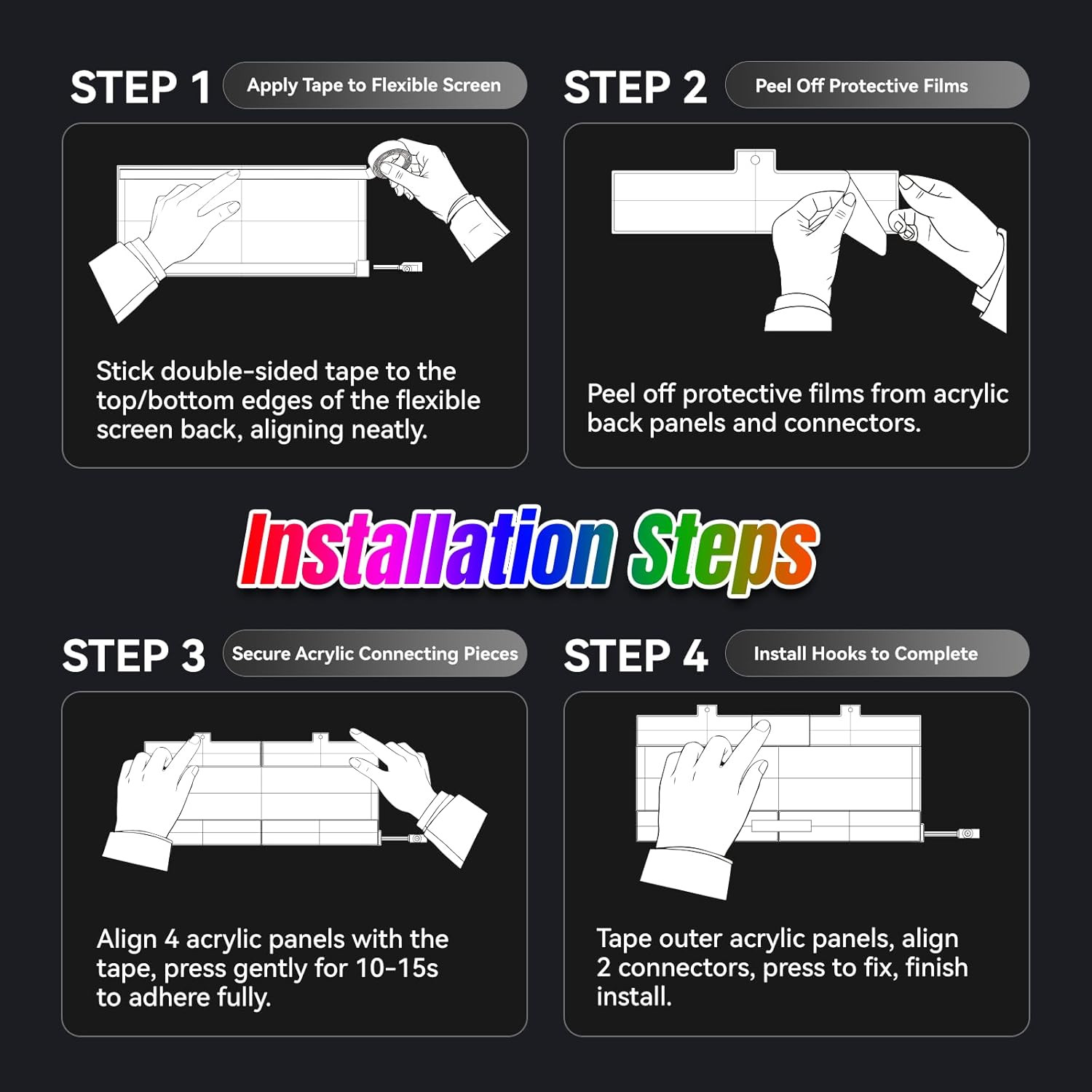 Programmable LED Open Sign with APP Control – Waterproof 8×13 for Business