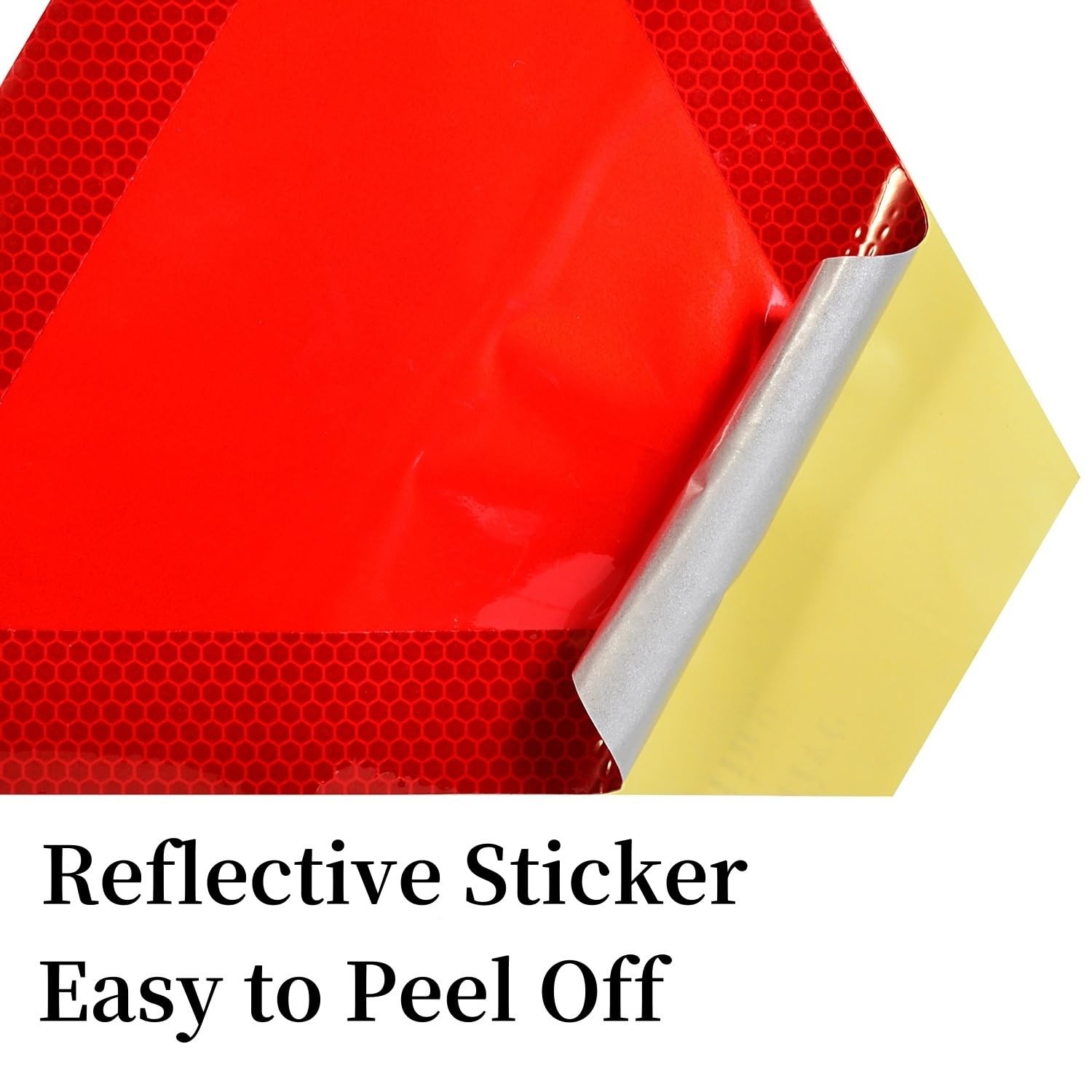 Slow Moving Vehicle Triangle Reflective Sticker, 9.6 x 8.3 Inches, Safety Sig…