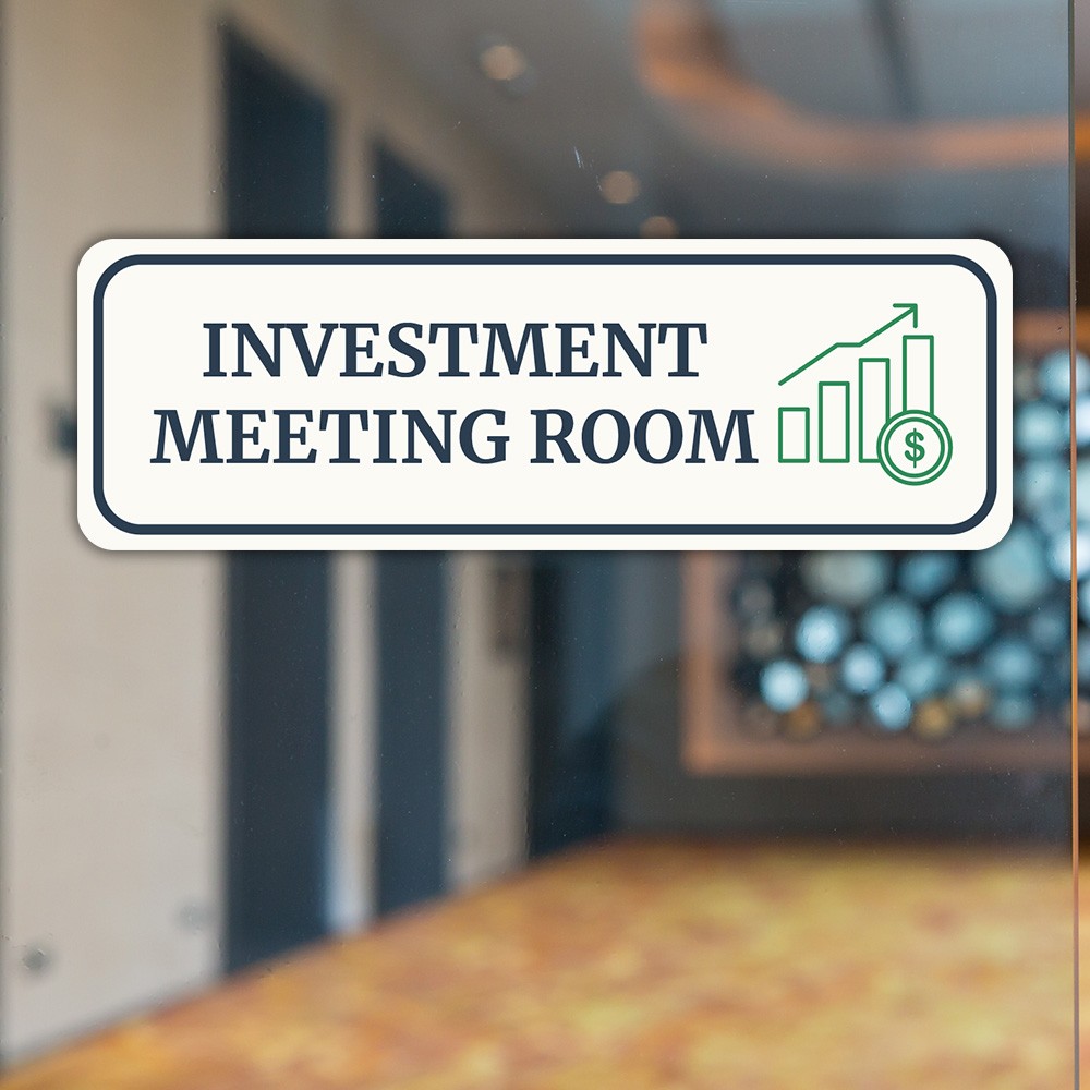 Standard Plus Investment Meeting Room Wall or Door Sign | Office Room Directions