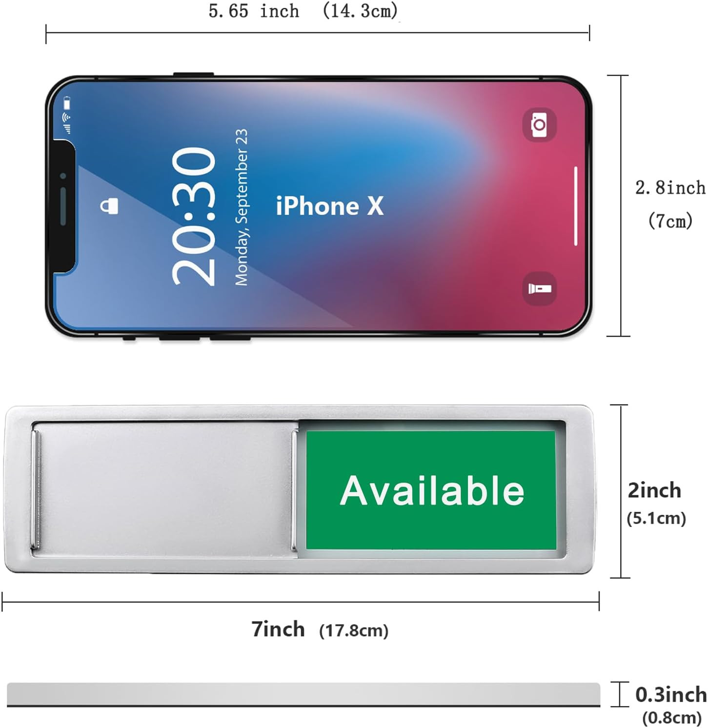 Testing in Progress/Available Sign,Do Not Disturb Door Indicator for Labs, Resea