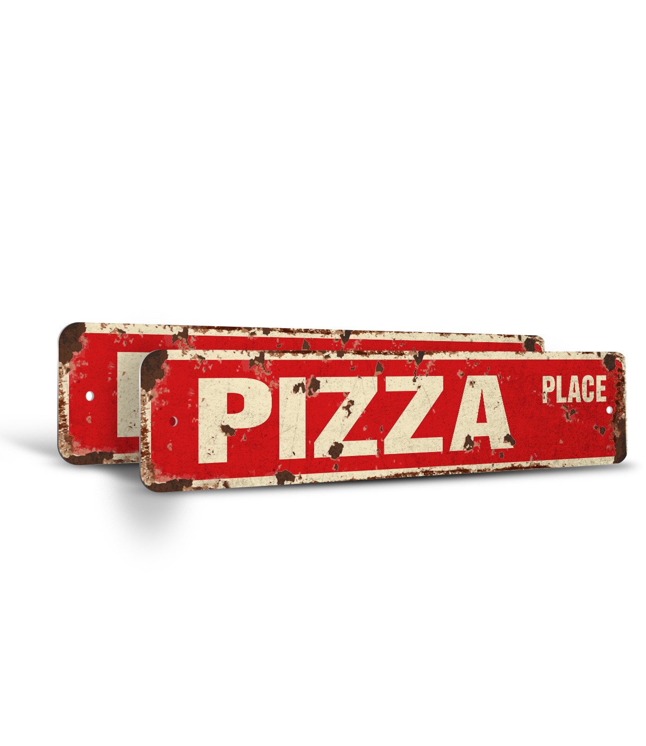 PIZZA PLACE Vintage Style Street Sign Metal Plastic new parlor shop oven