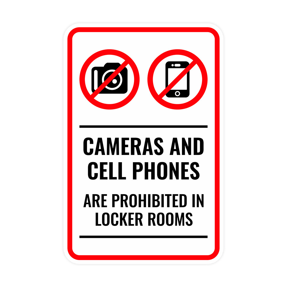 Portrait Round Plus Cameras And Cell Phones Are Prohibited In Locker Rooms