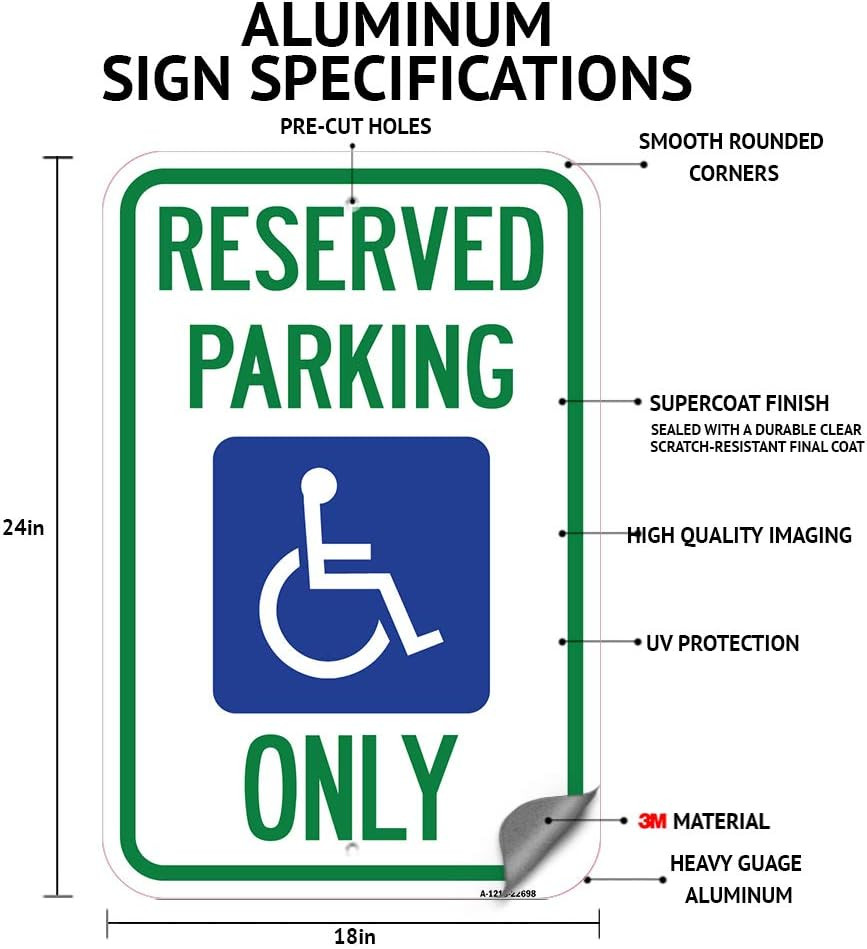 2 Pack Customer & Employee Parking Only Sign – Towed at Owner&rsquo;s Expense